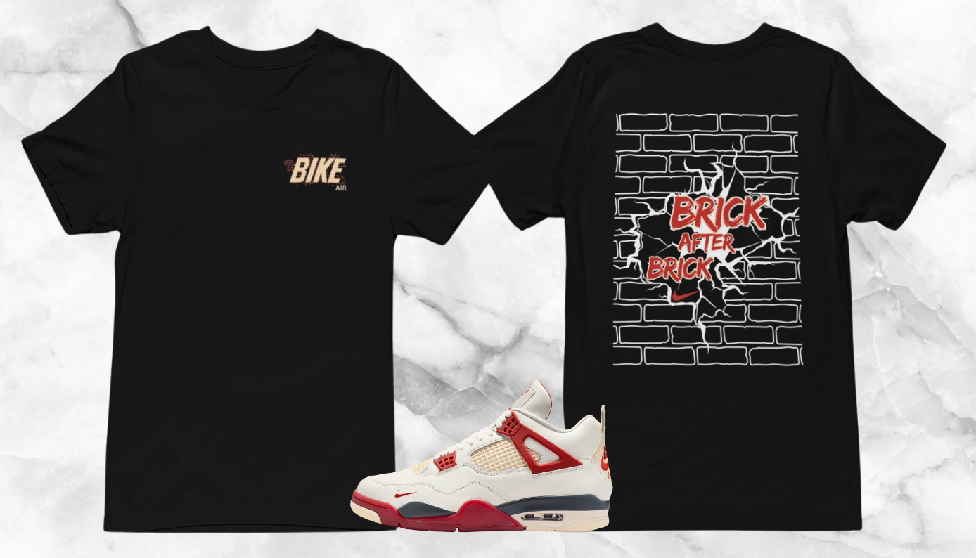 Bricks Shirt, Matches AJ 4 Nigel Brick After Brick Sneakers