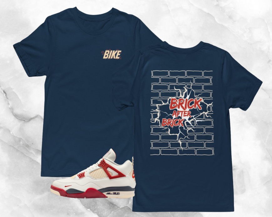 Bricks Shirt, Matches AJ 4 Nigel Brick After Brick Sneakers