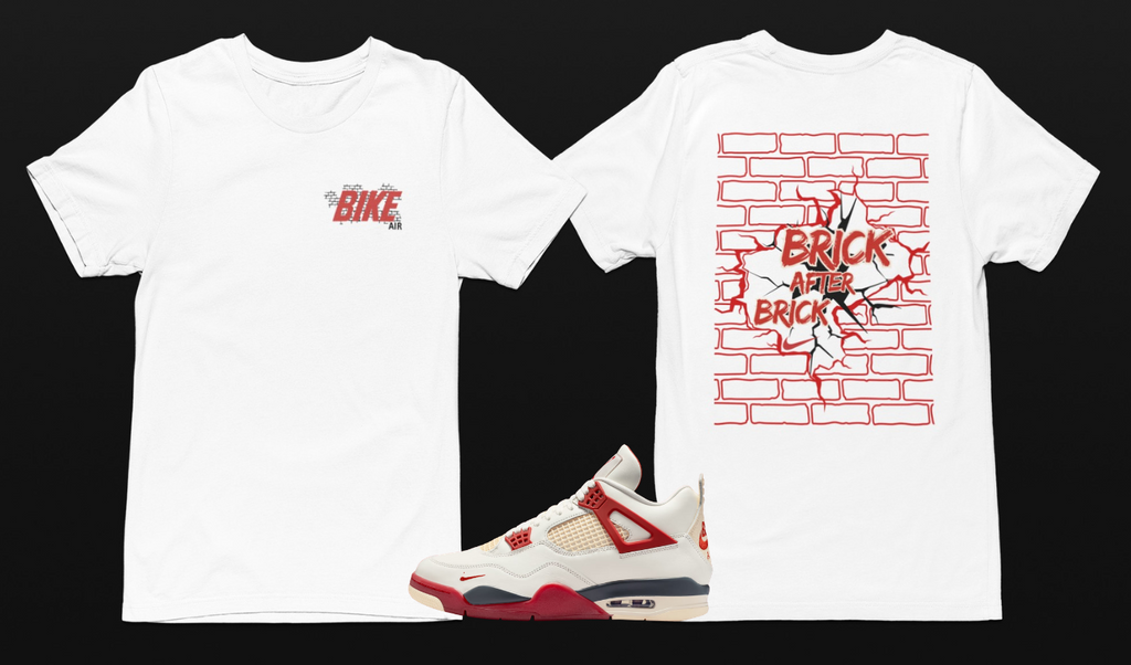 Bricks Shirt, Matches AJ 4 Nigel Brick After Brick Sneakers
