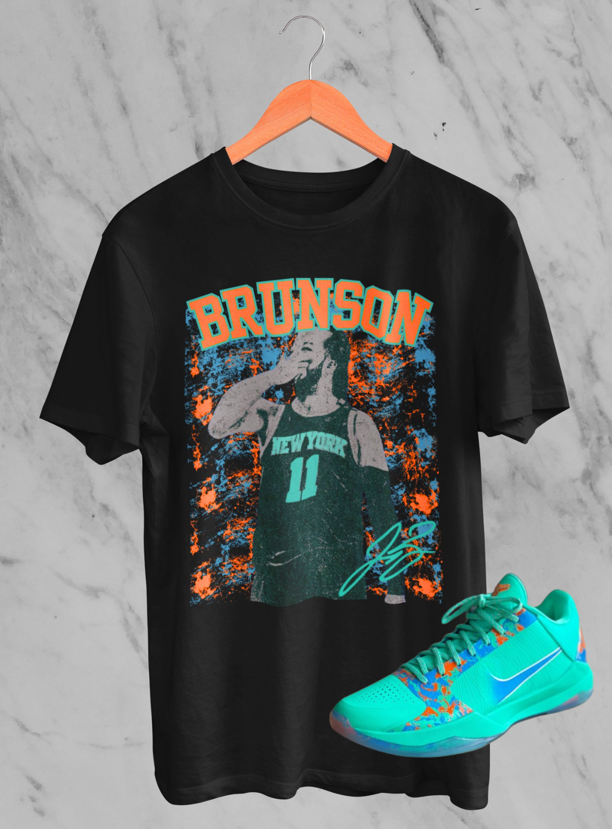 Brunson Shirt, New York Basketball T-Shirt, Matches Kobe Protro 5 NY vs NY Sneakers