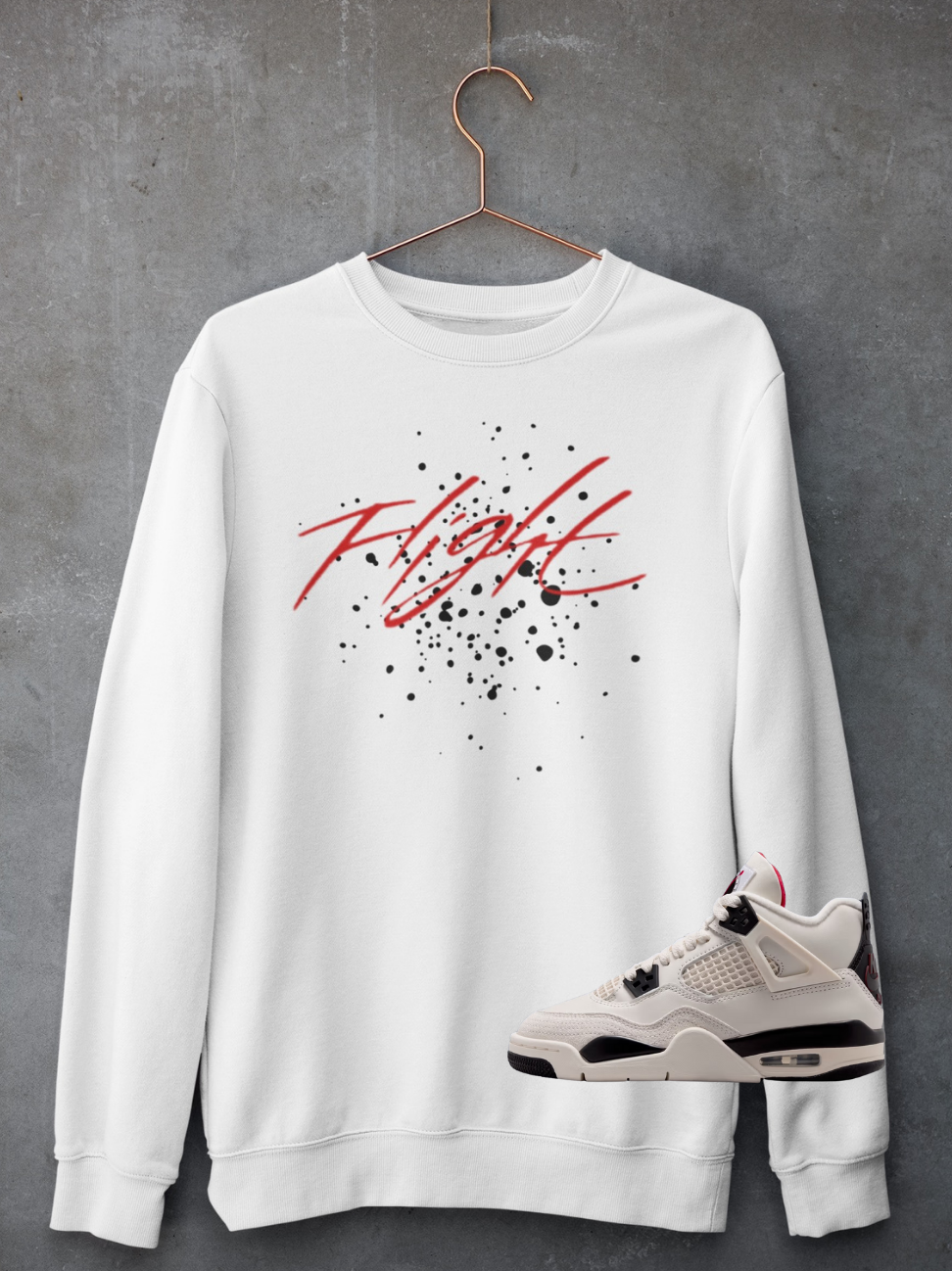 Flight Hoodie, Matches Air 4's Flight Club Sneakers