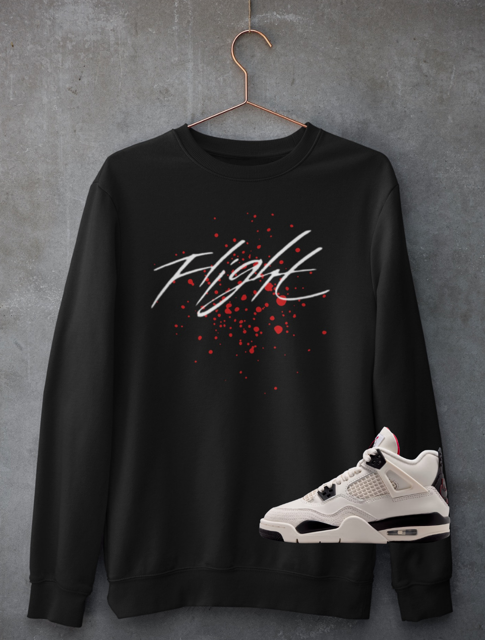 Flight Hoodie, Matches Air 4's Flight Club Sneakers