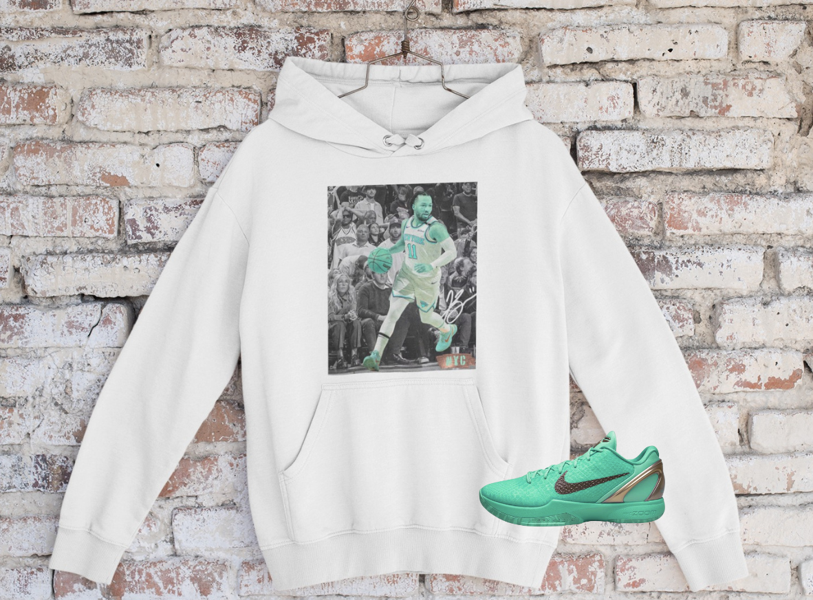 Jalen Brunson Hoodie, Matches Kobe Protro 6 Statue of Liberty Sneakers