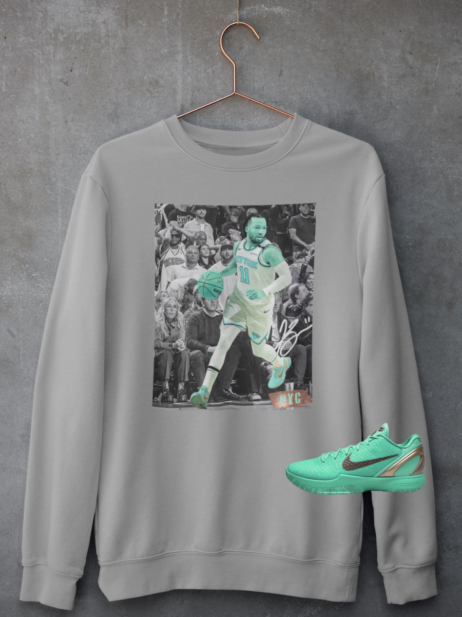 Jalen Brunson Hoodie, Matches Kobe Protro 6 Statue of Liberty Sneakers