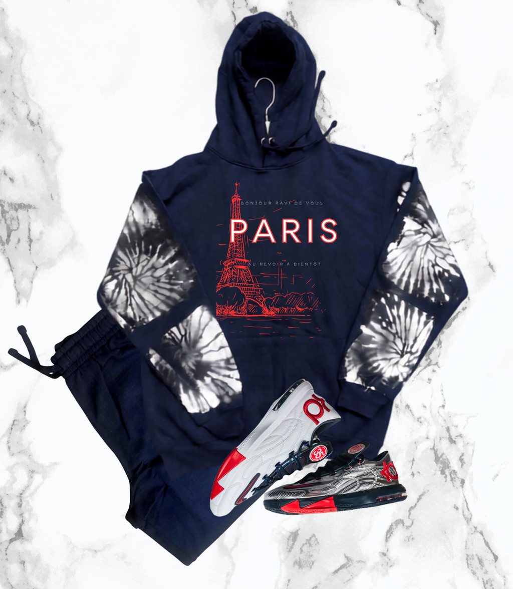 Metallic Paris Sweatsuit, Matches KD 6 Silver and White Sneakers