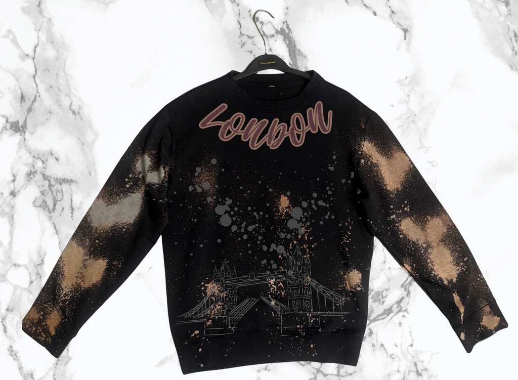 Color Distressed London Shirt, Matches AJ 4 London Sneakers