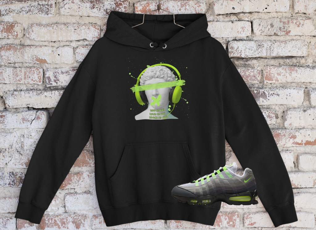 Graffiti Graphic Shirt, Matches Max 95 OG Neon Sneakers