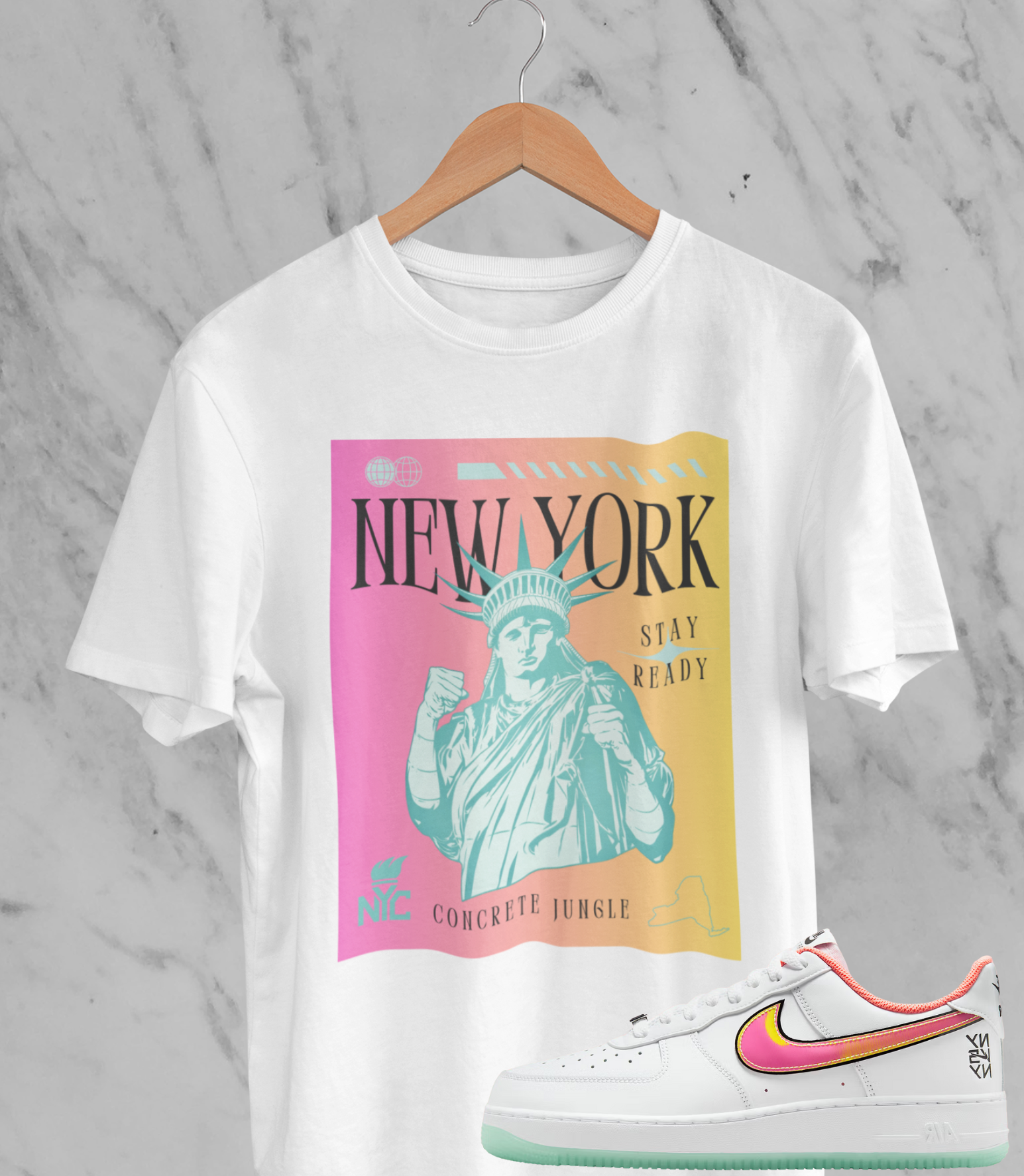 New York Shirt, Matches NY Uptown Sneakers