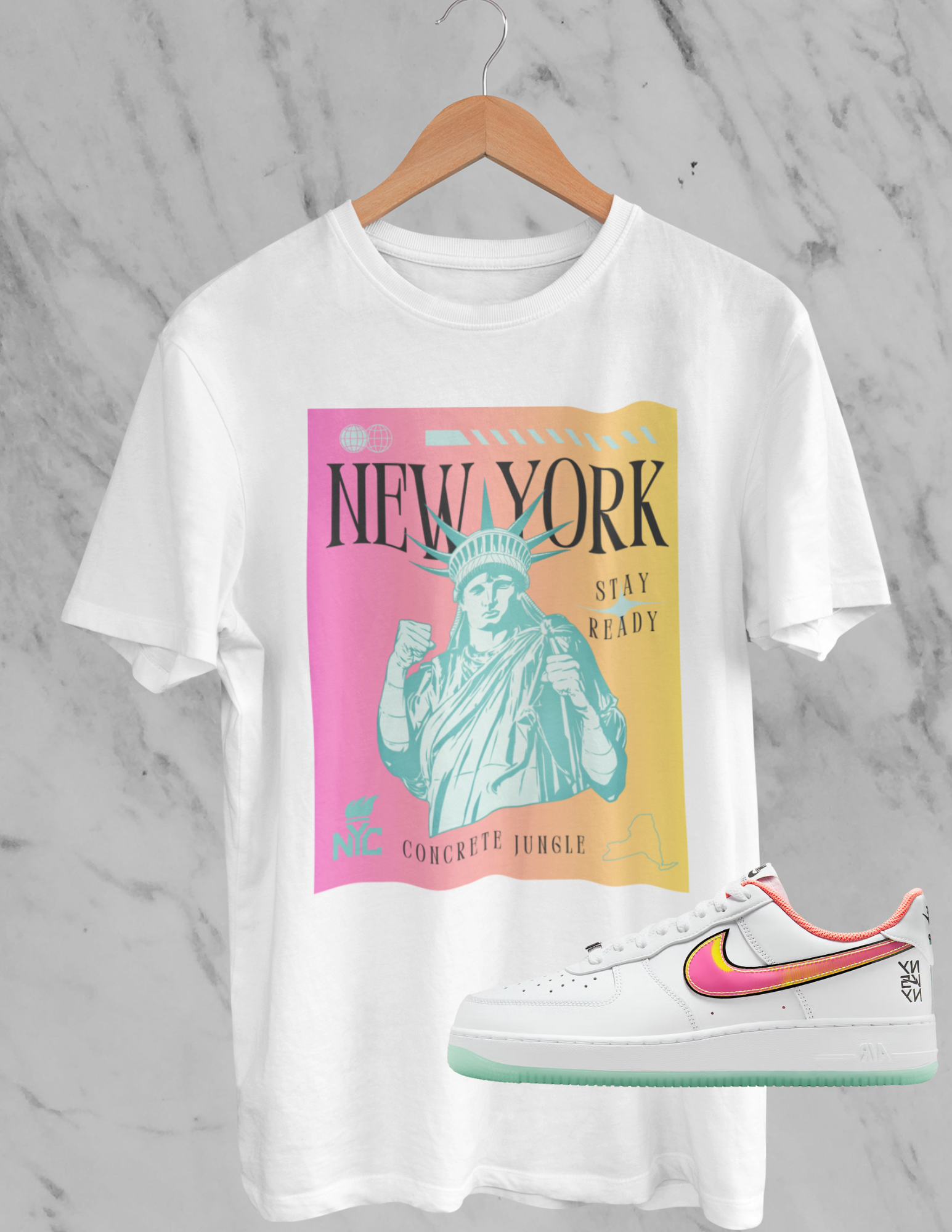 New York Shirt, Matches NY Uptown Sneakers