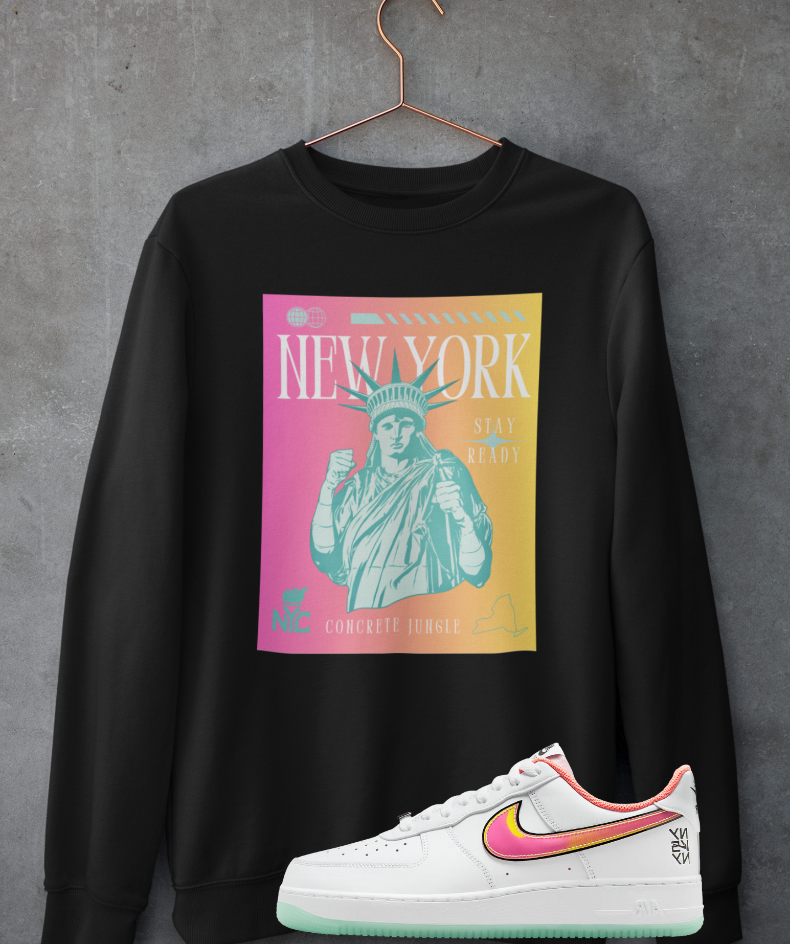 New York Shirt, Matches NY Uptown Sneakers