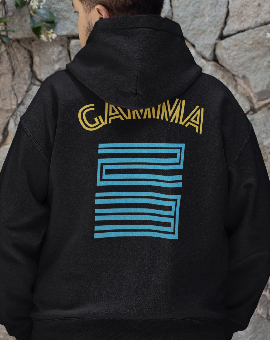 Gamma Eleven's 23 Hoodie, Matches Retro Air 11's Gamma Sneakers, Front & Back Graphic Shirt