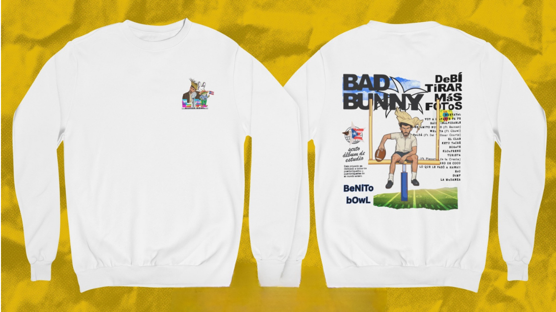 Benito Bowl Shirt, Super Bowl 2026 Sweatshirt, Front and Back Graphic