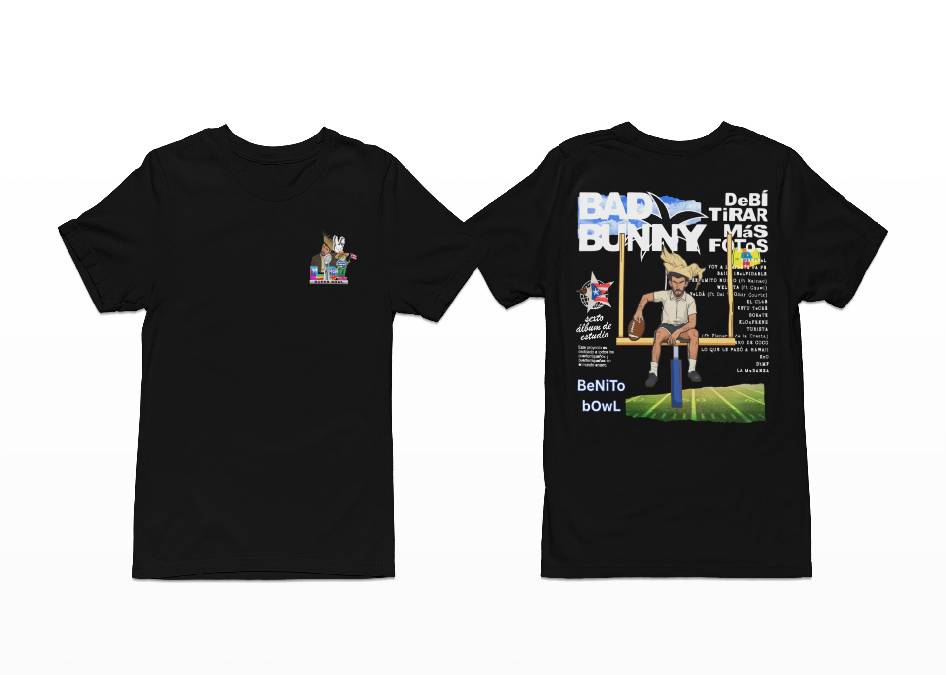 Benito Bowl Shirt, Super Bowl 2026 Sweatshirt, Front and Back Graphic