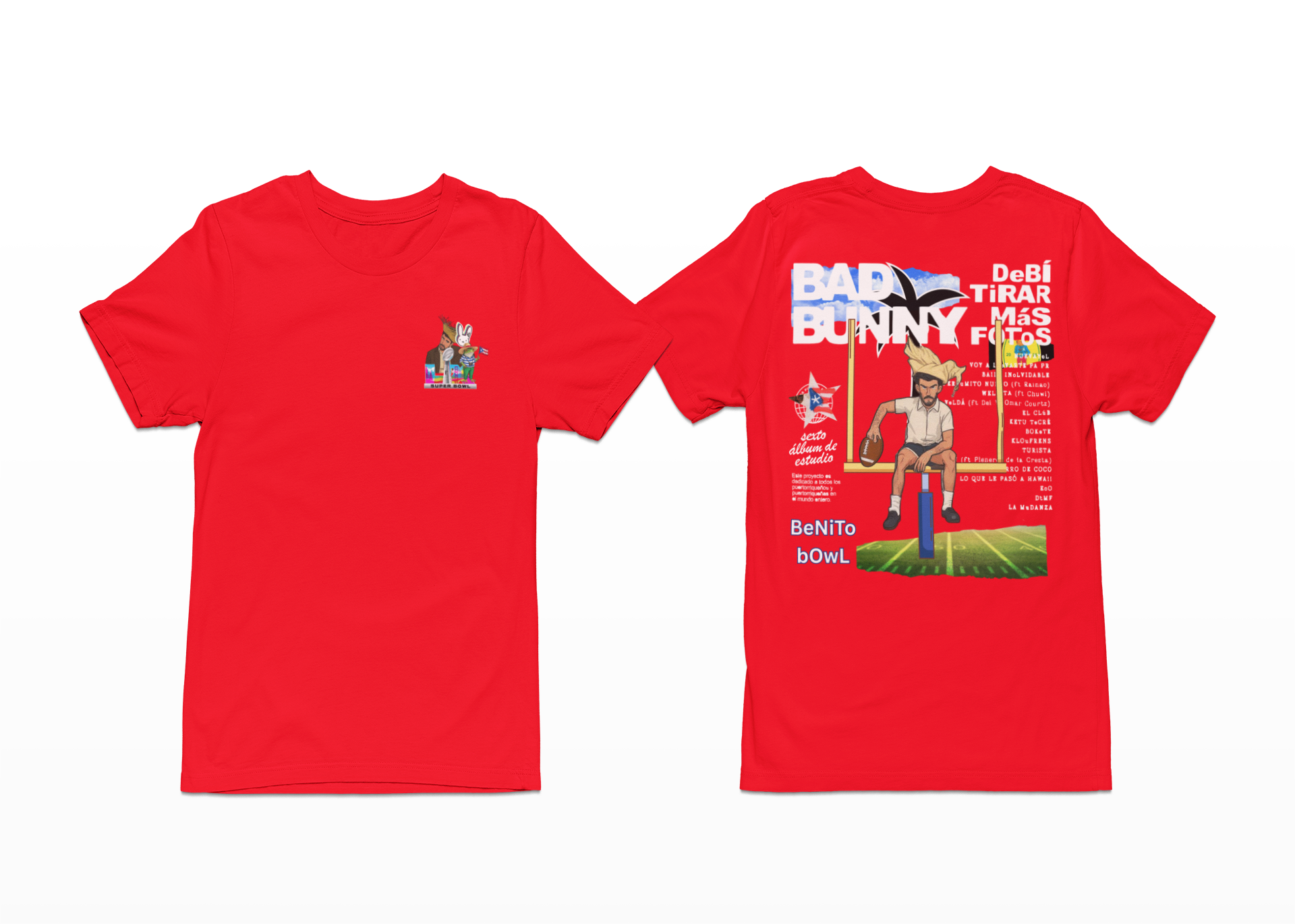 Benito Bowl Shirt, Super Bowl 2026 Sweatshirt, Front and Back Graphic