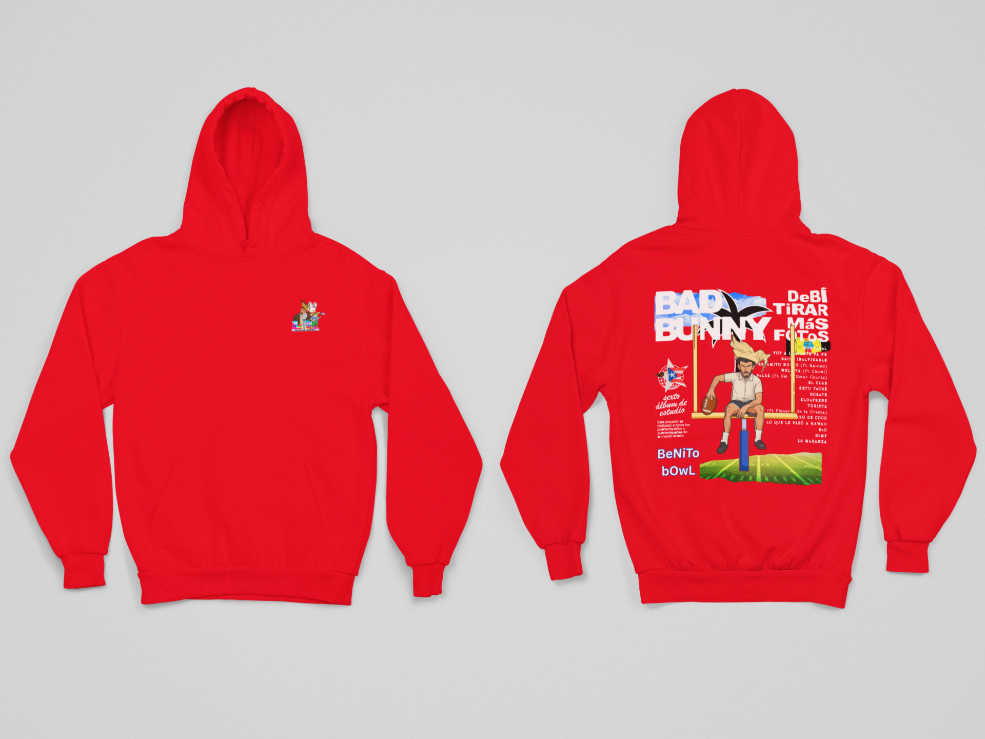 Benito Bowl Shirt, Super Bowl 2026 Sweatshirt, Front and Back Graphic