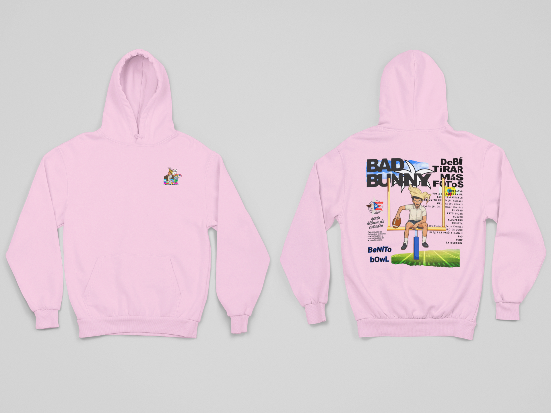 Benito Bowl Shirt, Super Bowl 2026 Sweatshirt, Front and Back Graphic