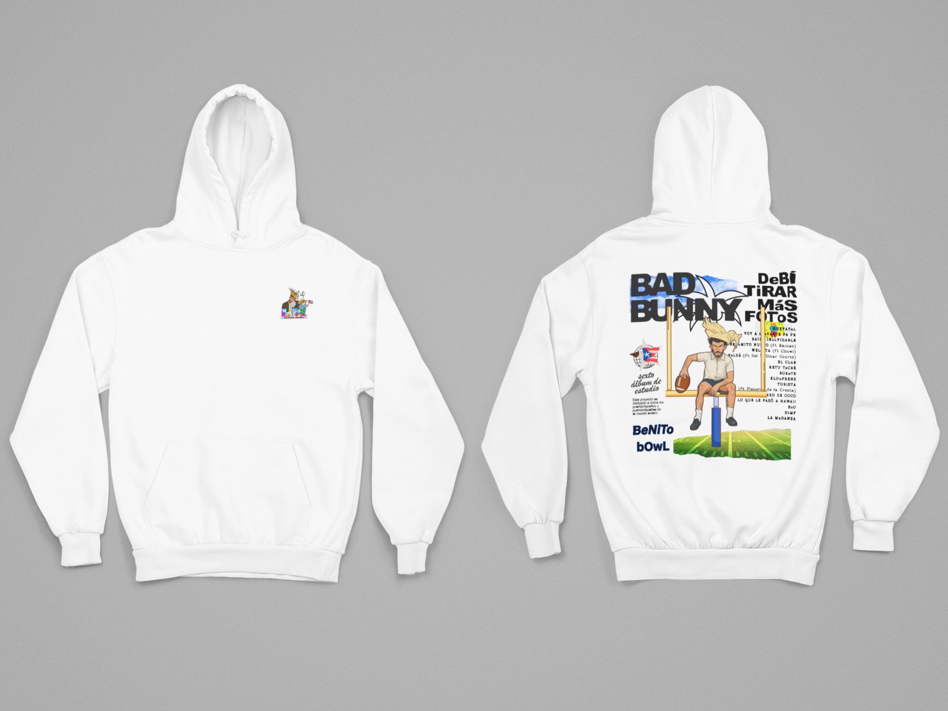 Benito Bowl Shirt, Super Bowl 2026 Sweatshirt, Front and Back Graphic