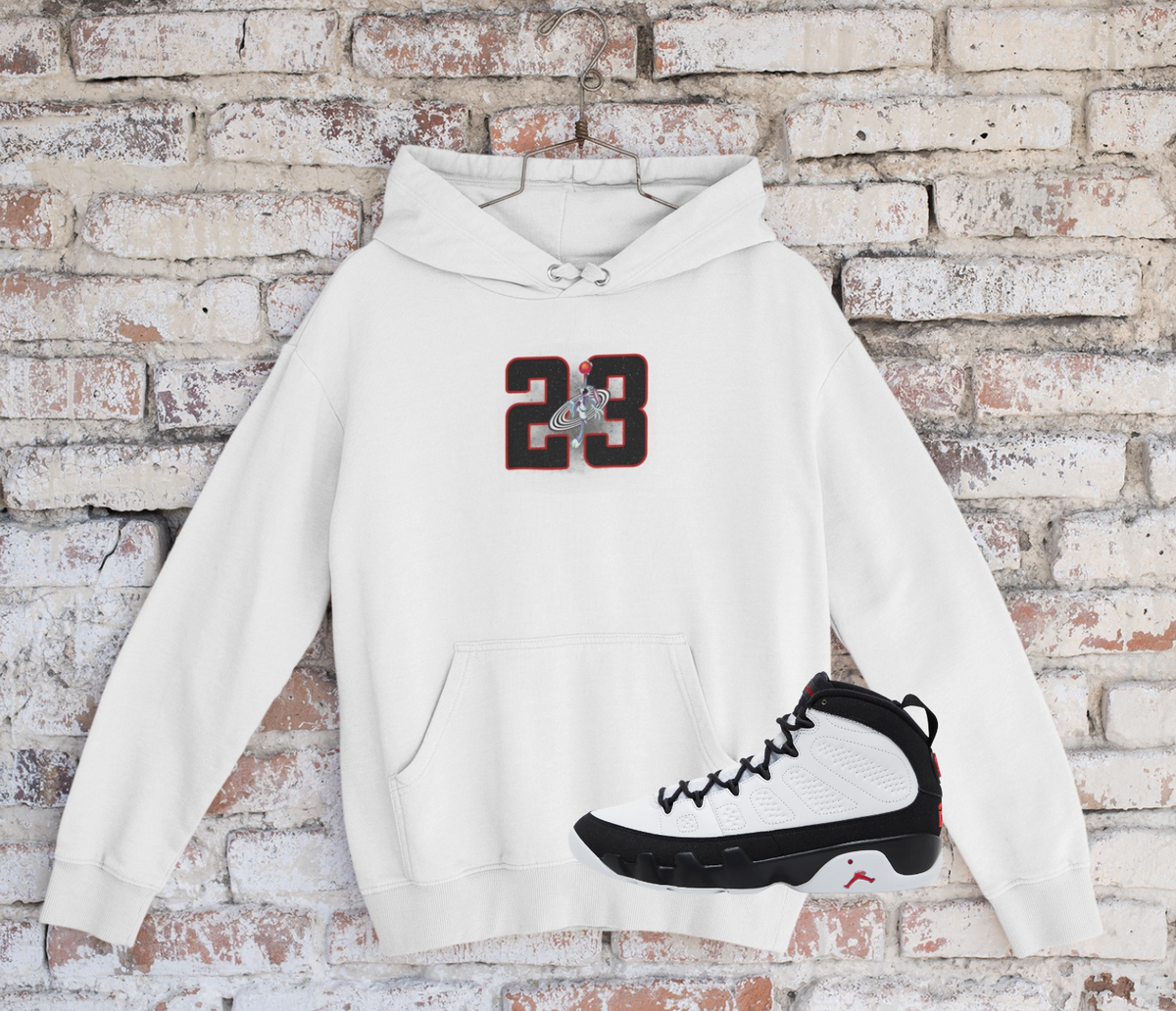 Glitter 23 Shirt, Matches AJ 9 SpaceJam Sneakers