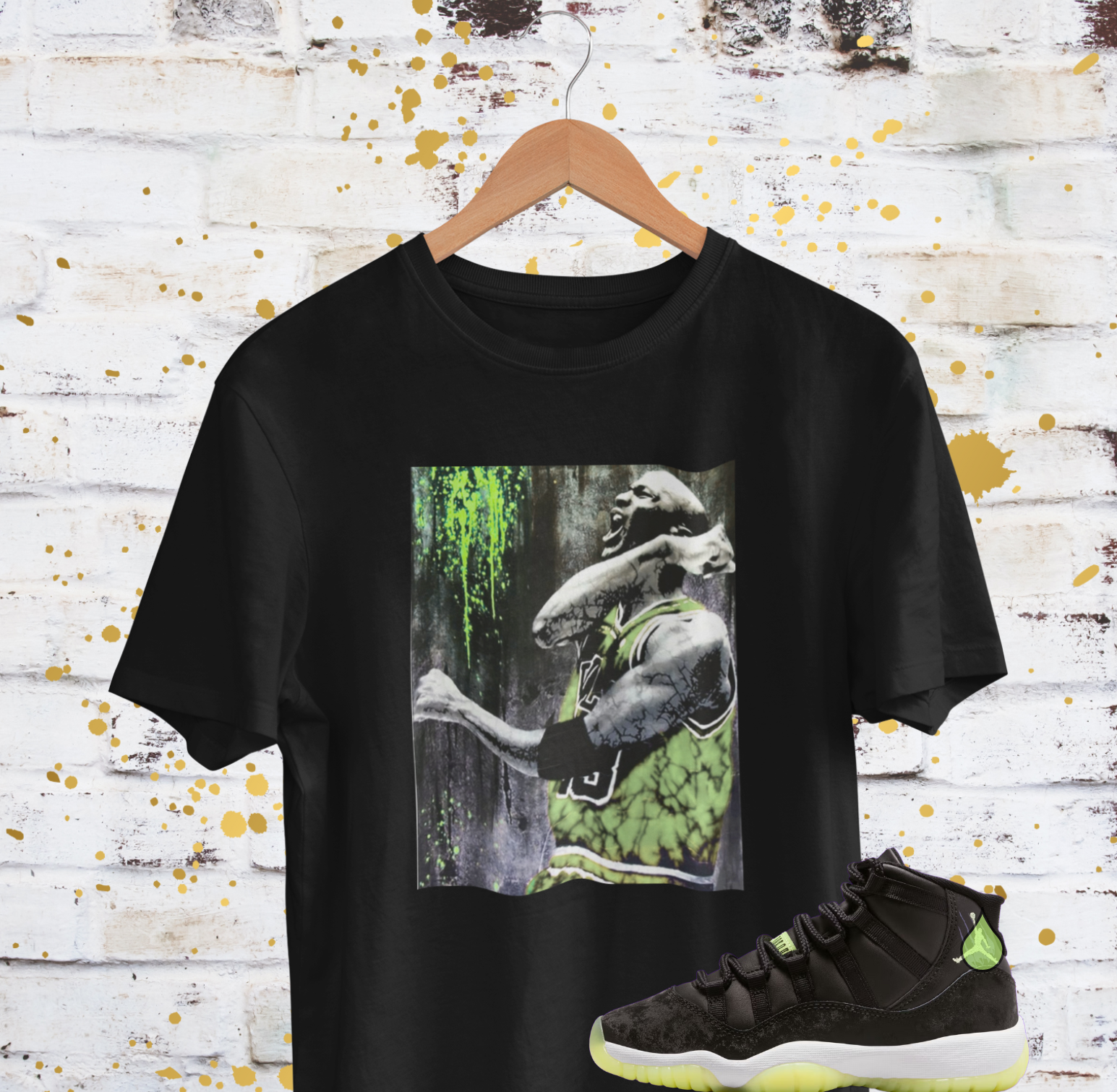 Glow in the dark Air 11's Hoodie, Matches Air 11's Inner Beast Sneakers, Michael Jordan Fan Art Shirt, Inner Beast Sweatshirt
