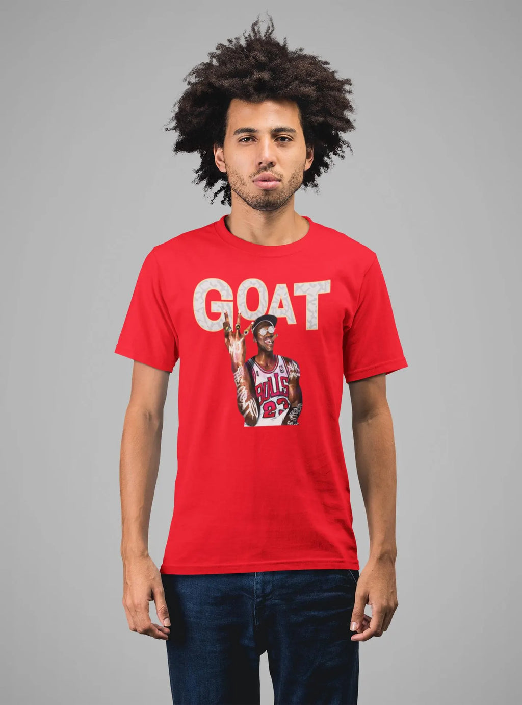 Elephant Print GOAT Hoodie, Matches Air 1's High OG Sail/University Red Sneakers