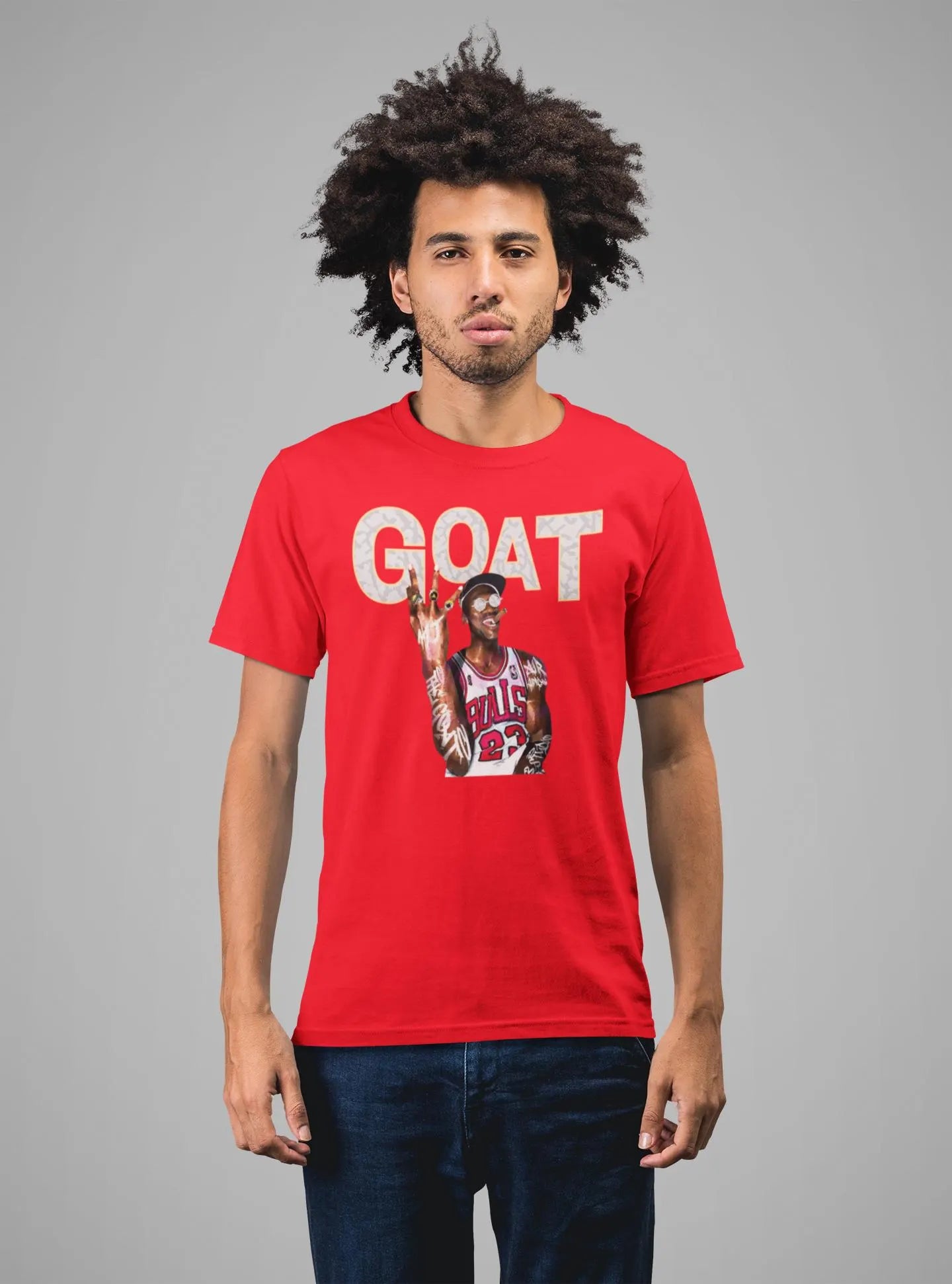 Elephant Print GOAT Hoodie, Matches Air 1's High OG Sail/University Red Sneakers