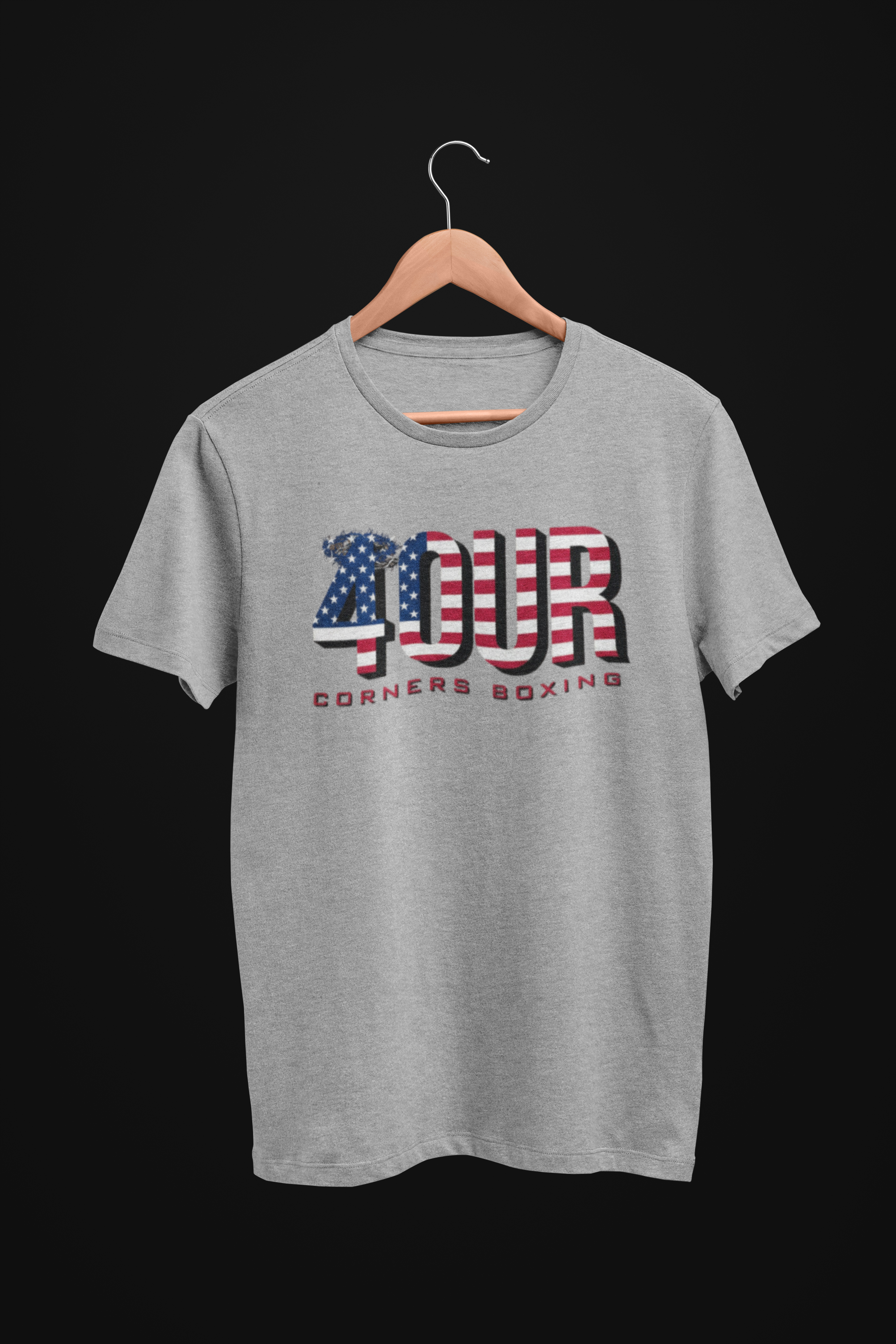 4 Corners Boxing USA Flag T-Shirt