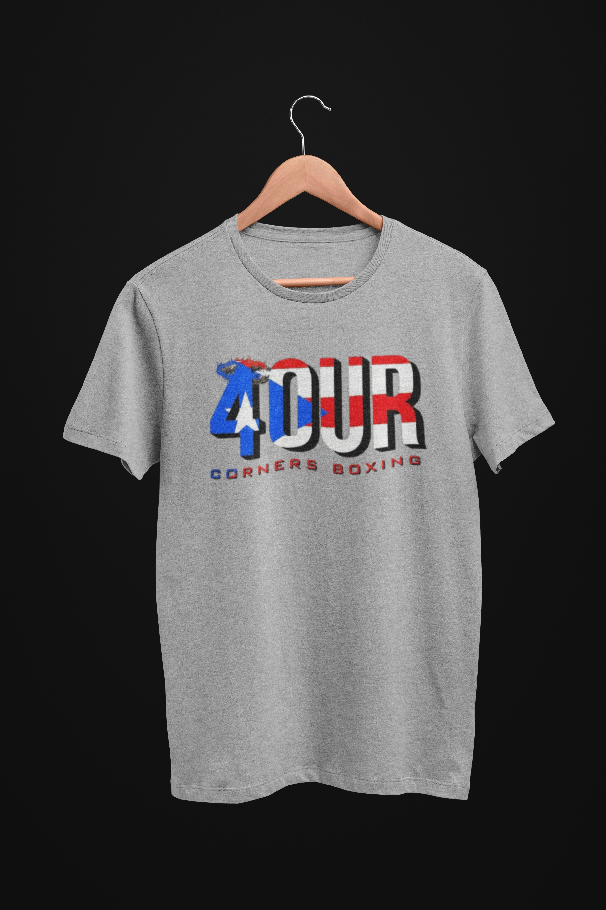 4 Corners Boxing Puerto Rican Flag T-Shirt