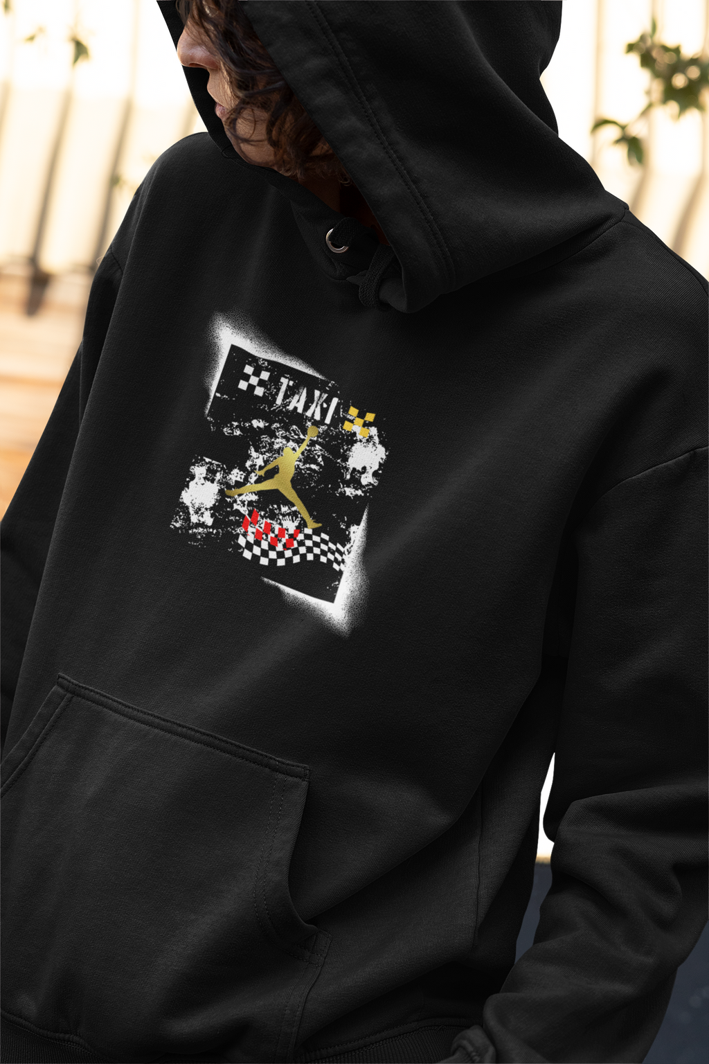 Michael Jordan Fan Art Hoodie, Matches Air 12s Taxi Sneakers, Sneaker Match Shirt, Retro Taxis Sweatshirt (Copy)