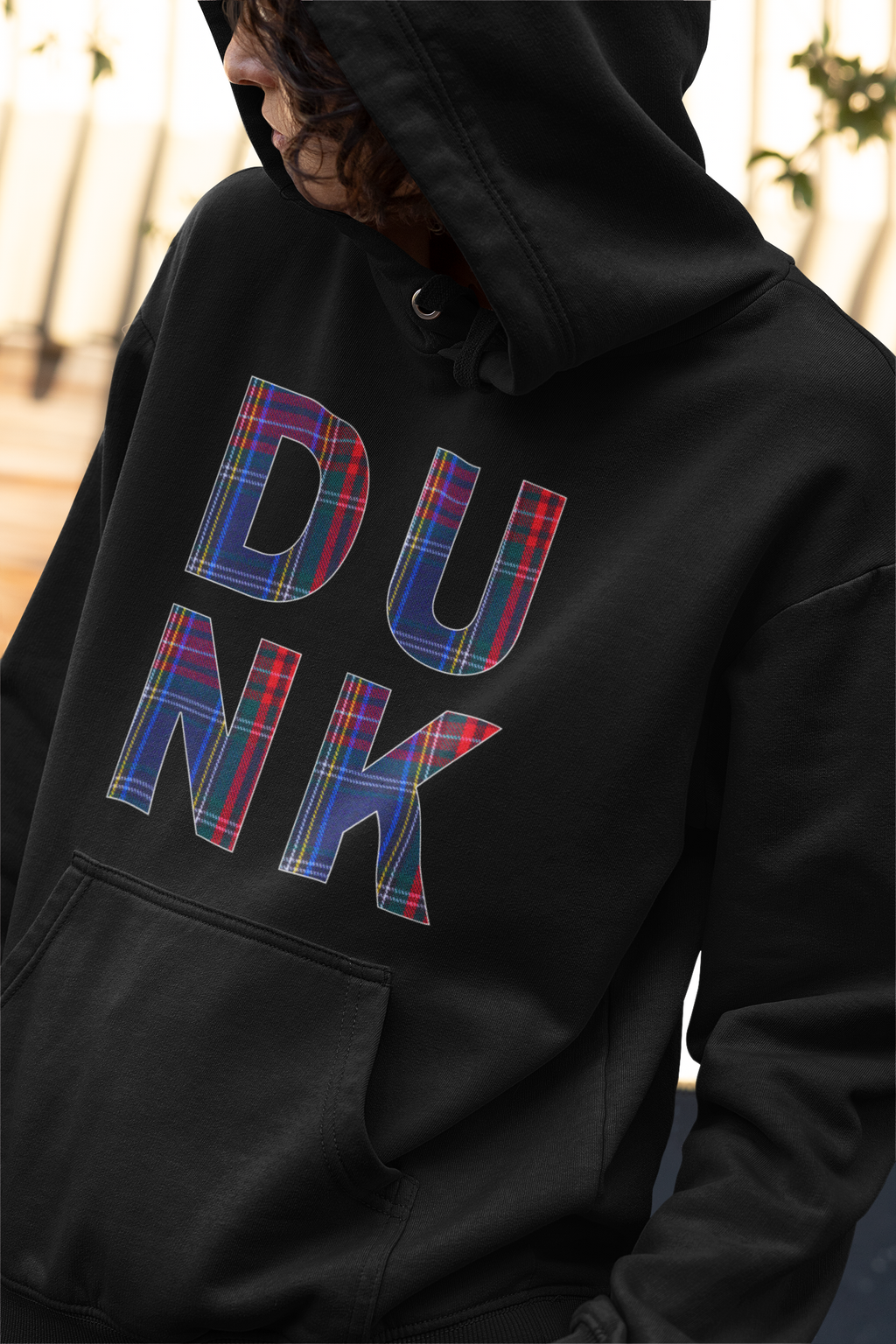 Plaid Graphic Hoodie, Matches Nardwuar's SB Dunk Plaid Sneakers