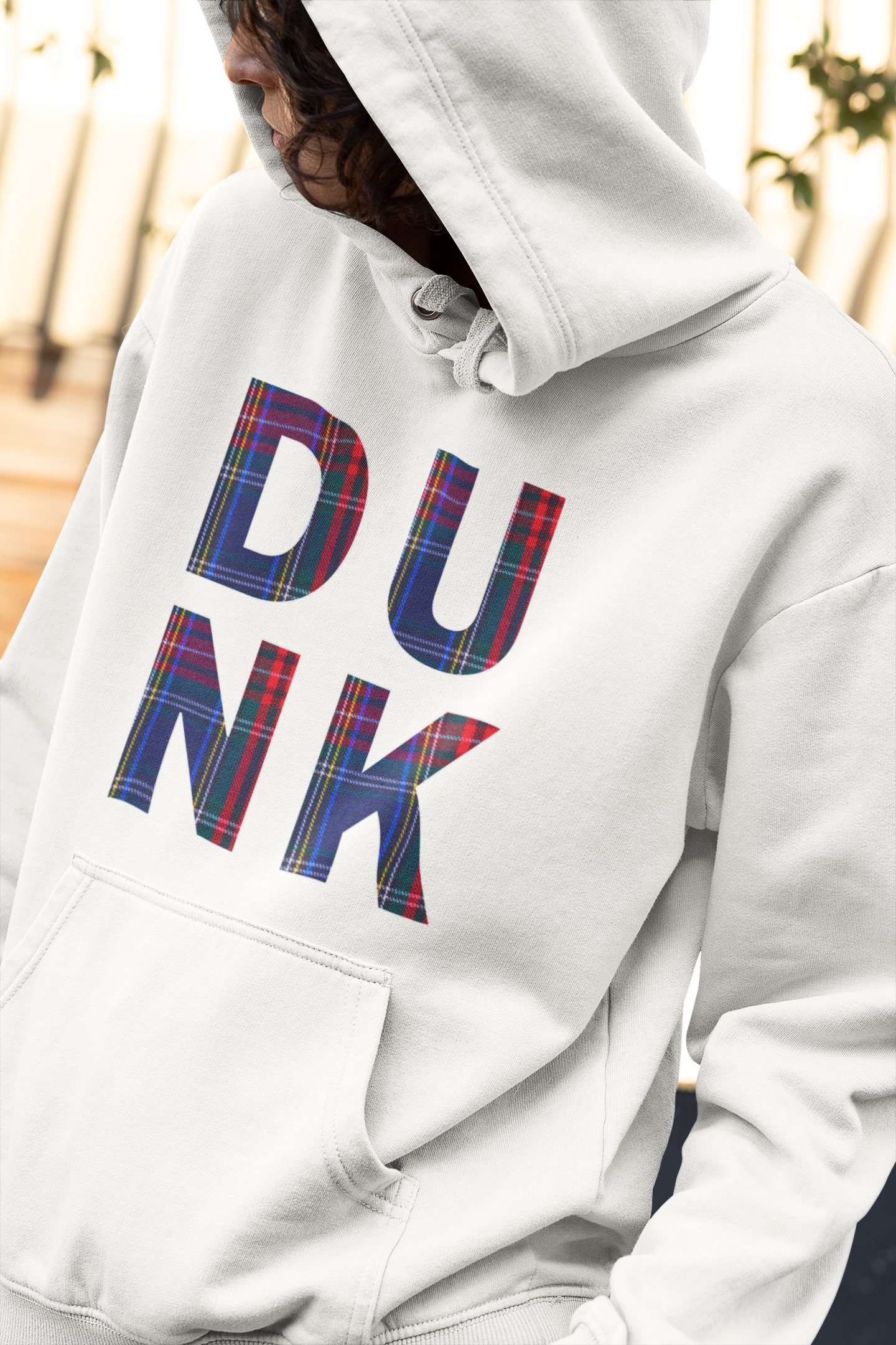 Plaid Graphic Hoodie, Matches Nardwuar's SB Dunk Plaid Sneakers