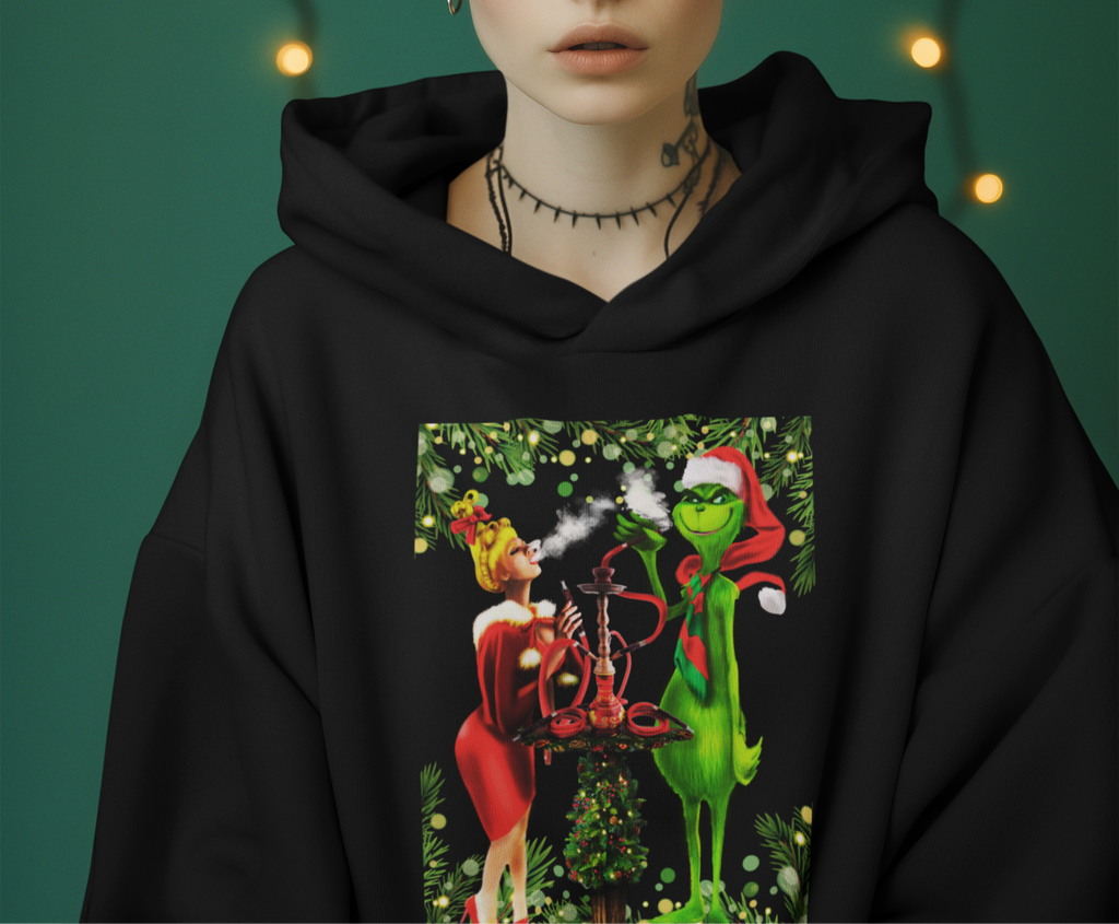 Hookah Grinch Christmas Sweater Ugly Xmas Sweater for Hookah Lovers