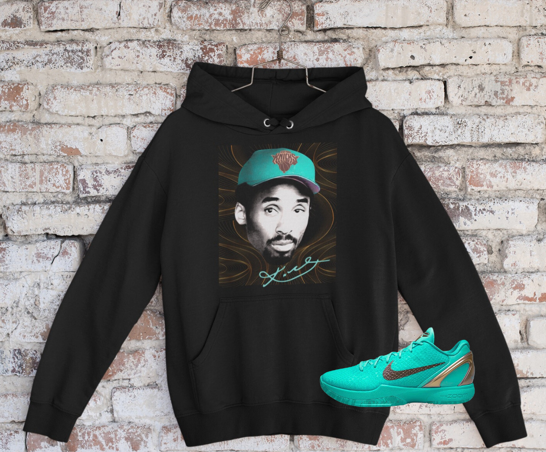Knicks Kobe Head Hoodie, Matches Kobe Protro 6 Statue of Liberty Sneakers
