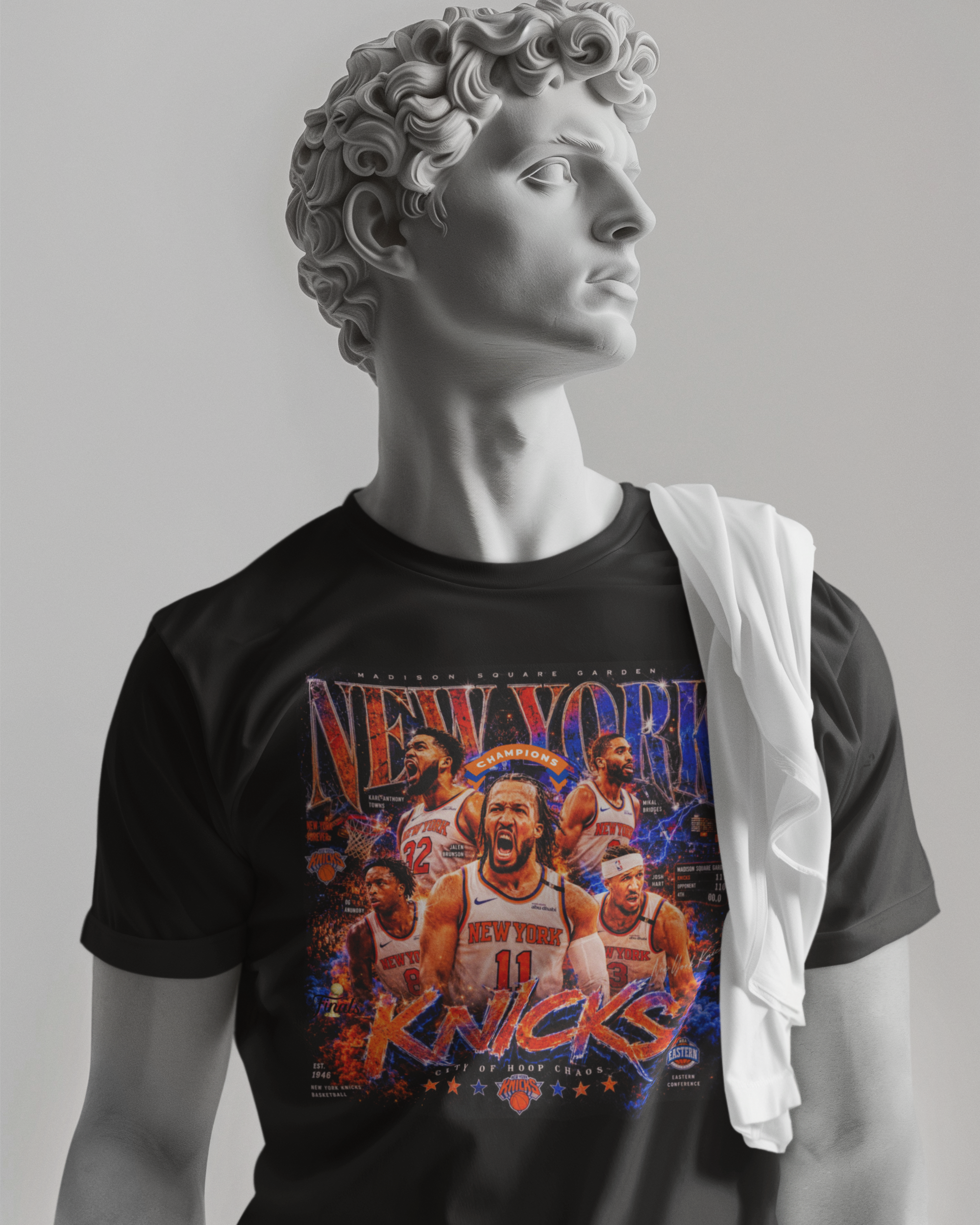 Knickerbockers Starting Five Graphic Tee, New York Knicks 2026 Championship Shirt