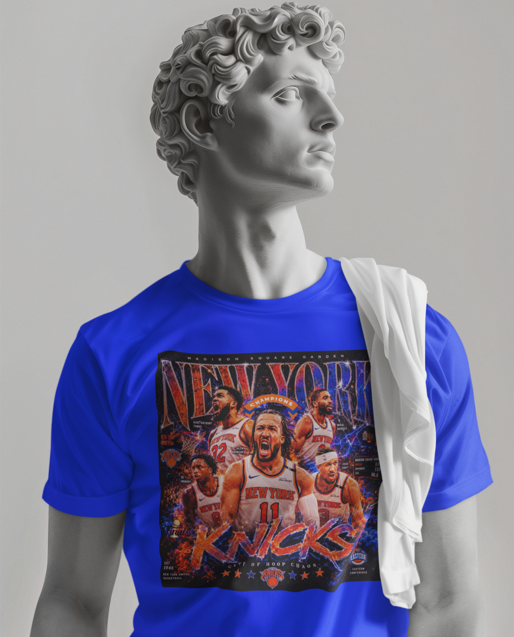 Knickerbockers Starting Five Graphic Tee, New York Knicks 2026 Championship Shirt