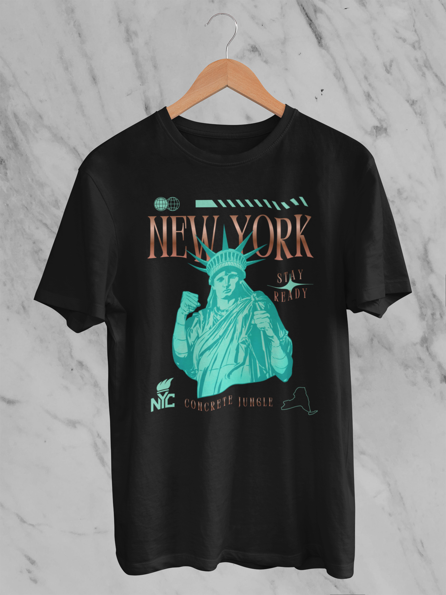 New York Hoodie, Matches Kobe 6 Protro Statue of Liberty Sneakers