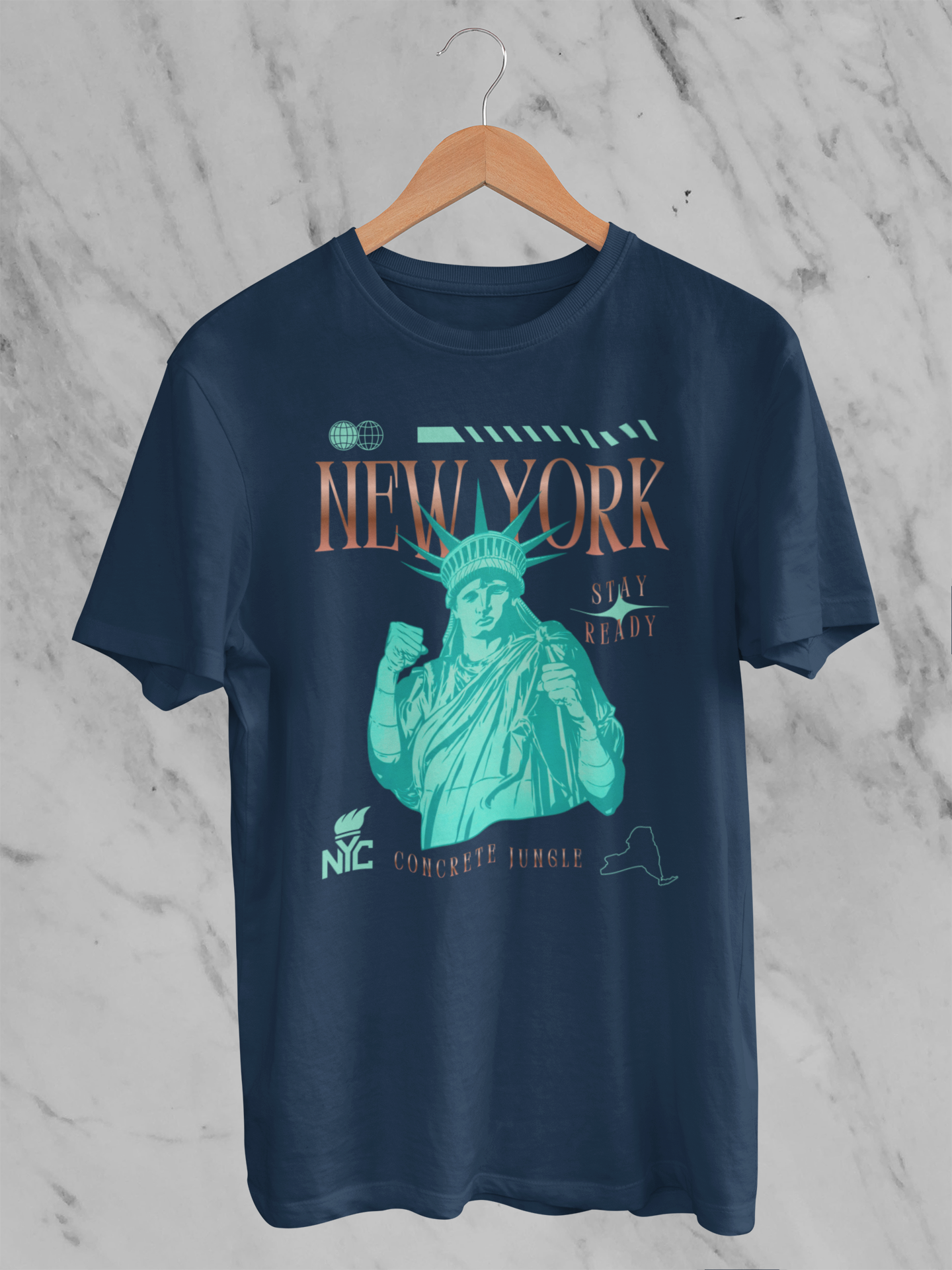 New York Hoodie, Matches Kobe 6 Protro Statue of Liberty Sneakers
