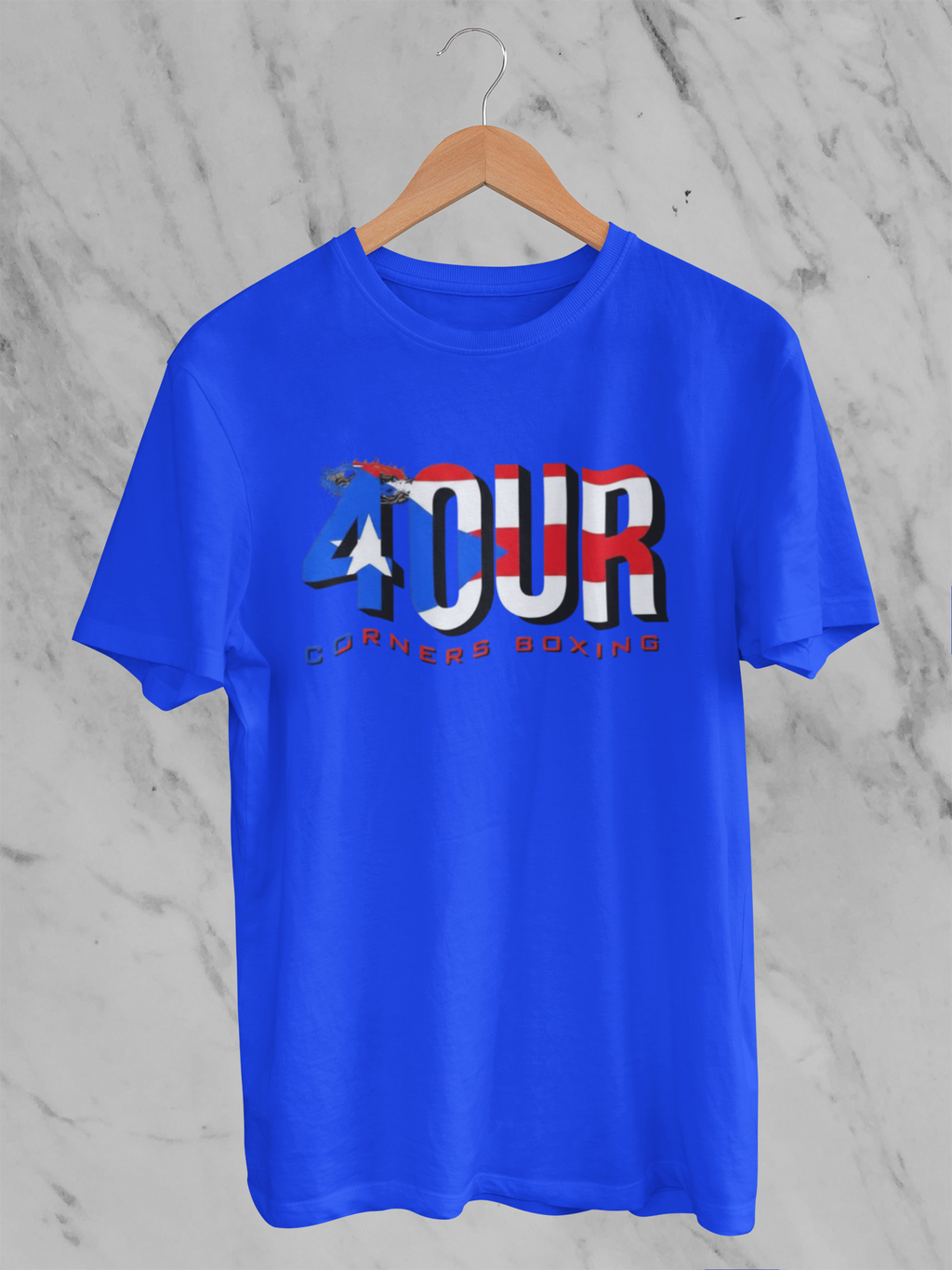 4 Corners Boxing Puerto Rican Flag T-Shirt