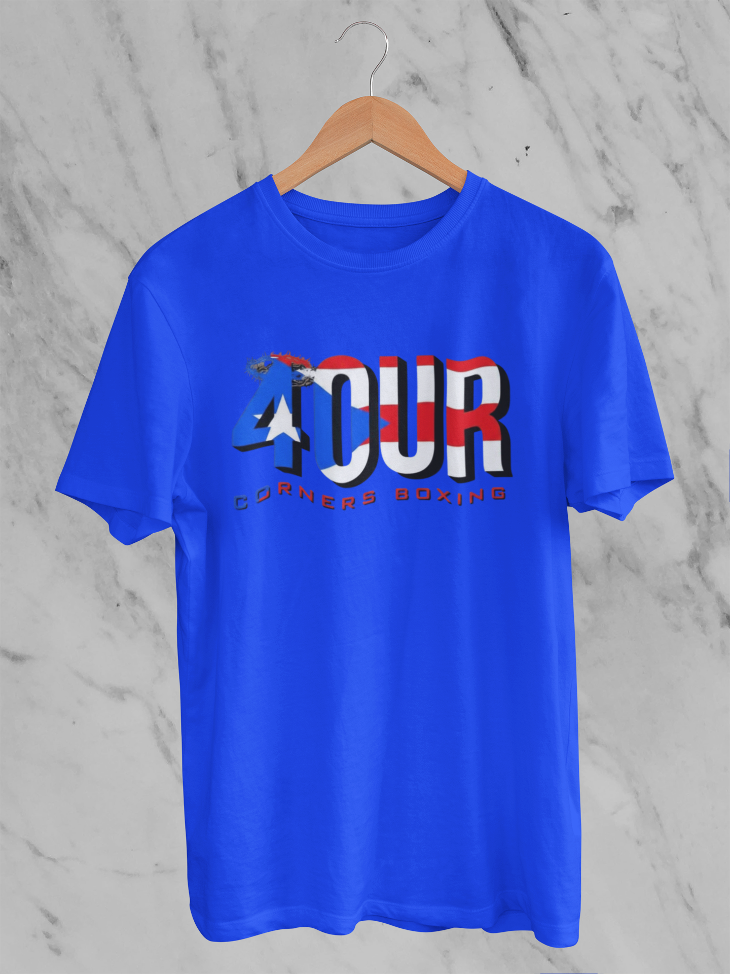 4 Corners Boxing Puerto Rican Flag T-Shirt