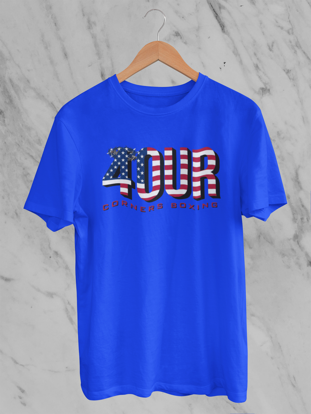 4 Corners Boxing USA Flag T-Shirt