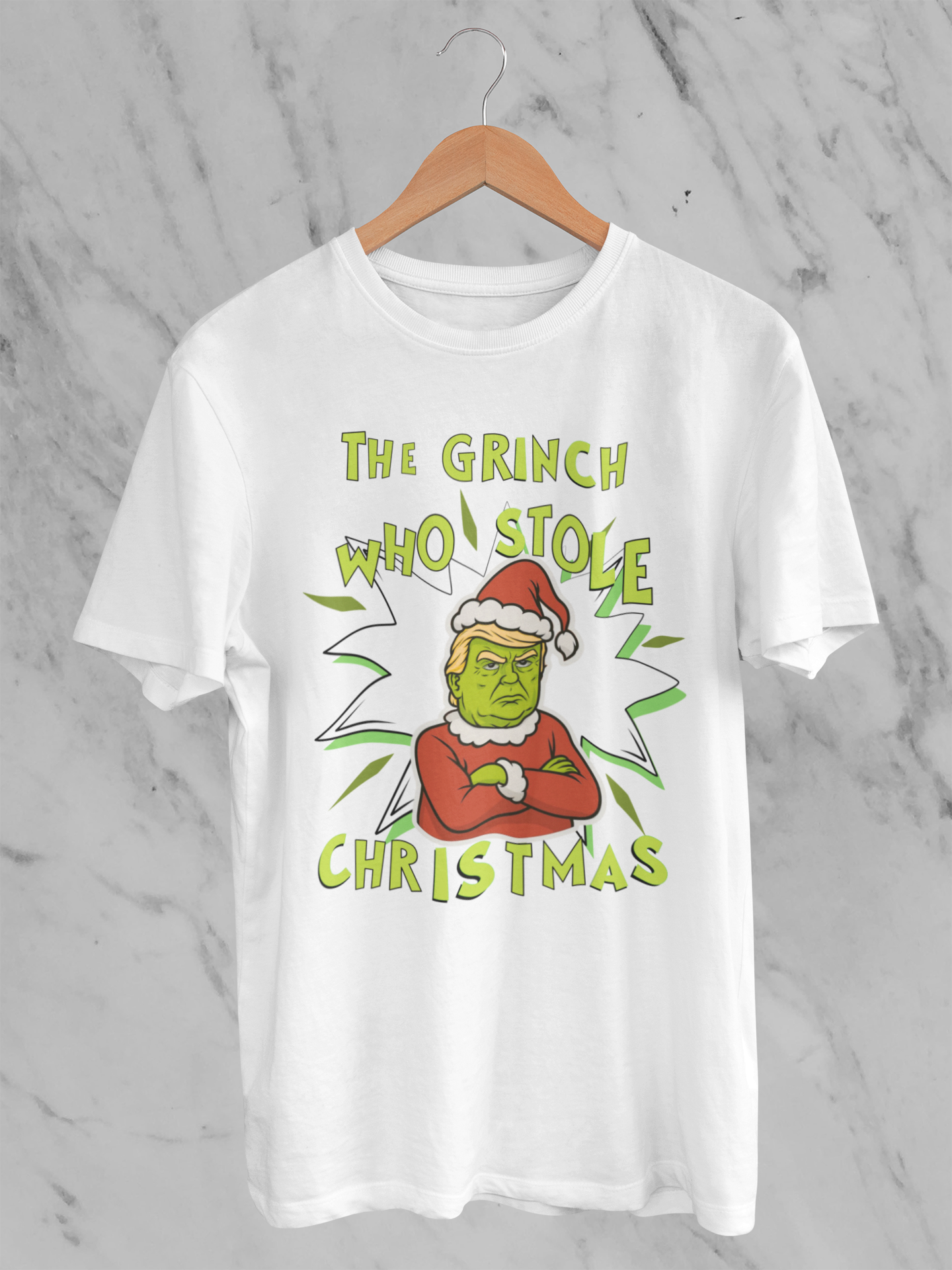 Trump Grinch Sweater, Funny Grinchmas Xmas Sweatshirt, Anti Trump Holiday Shirt, Ugly Christmas Sweater