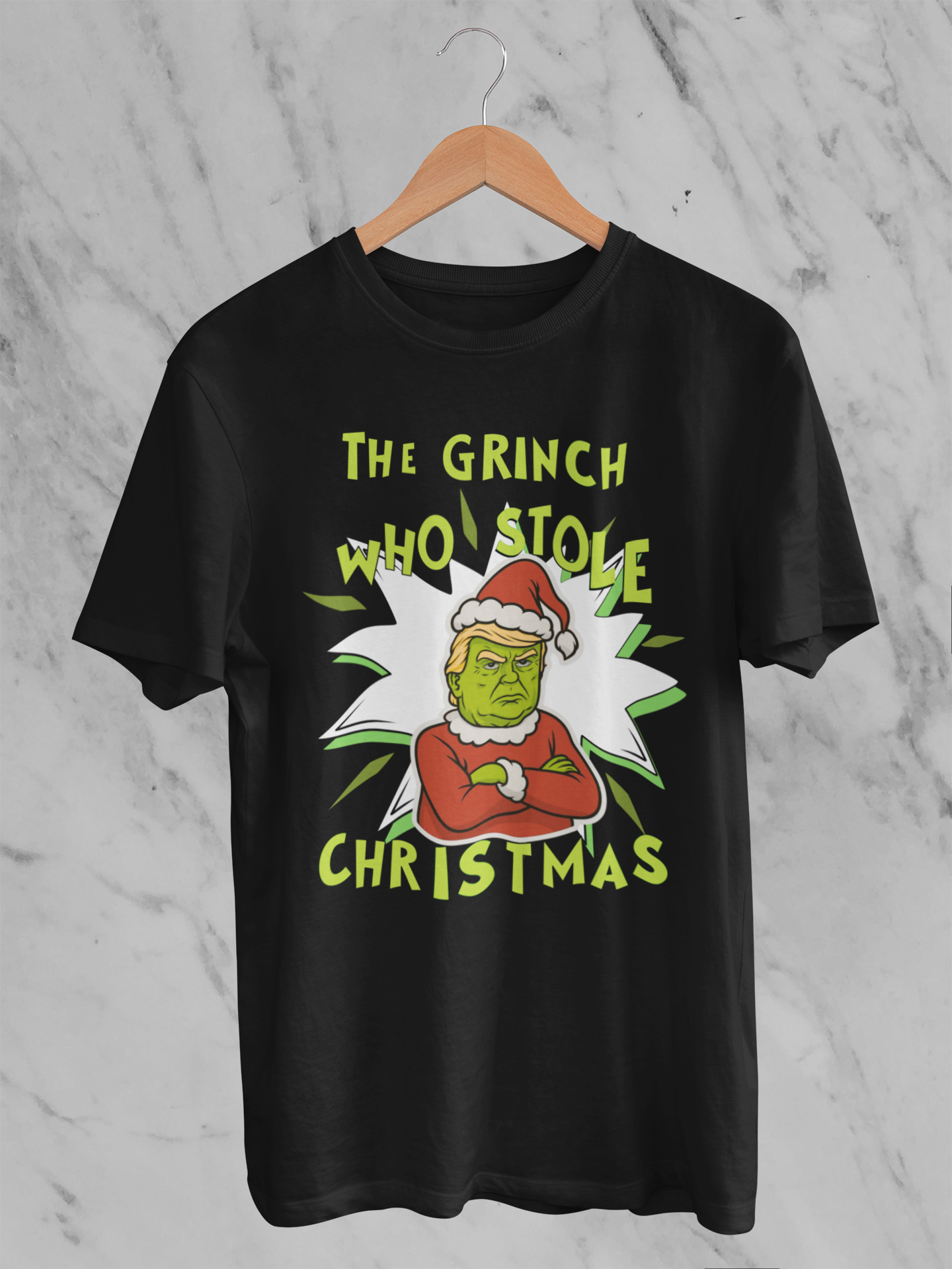 Trump Grinch Sweater, Funny Grinchmas Xmas Sweatshirt, Anti Trump Holiday Shirt, Ugly Christmas Sweater