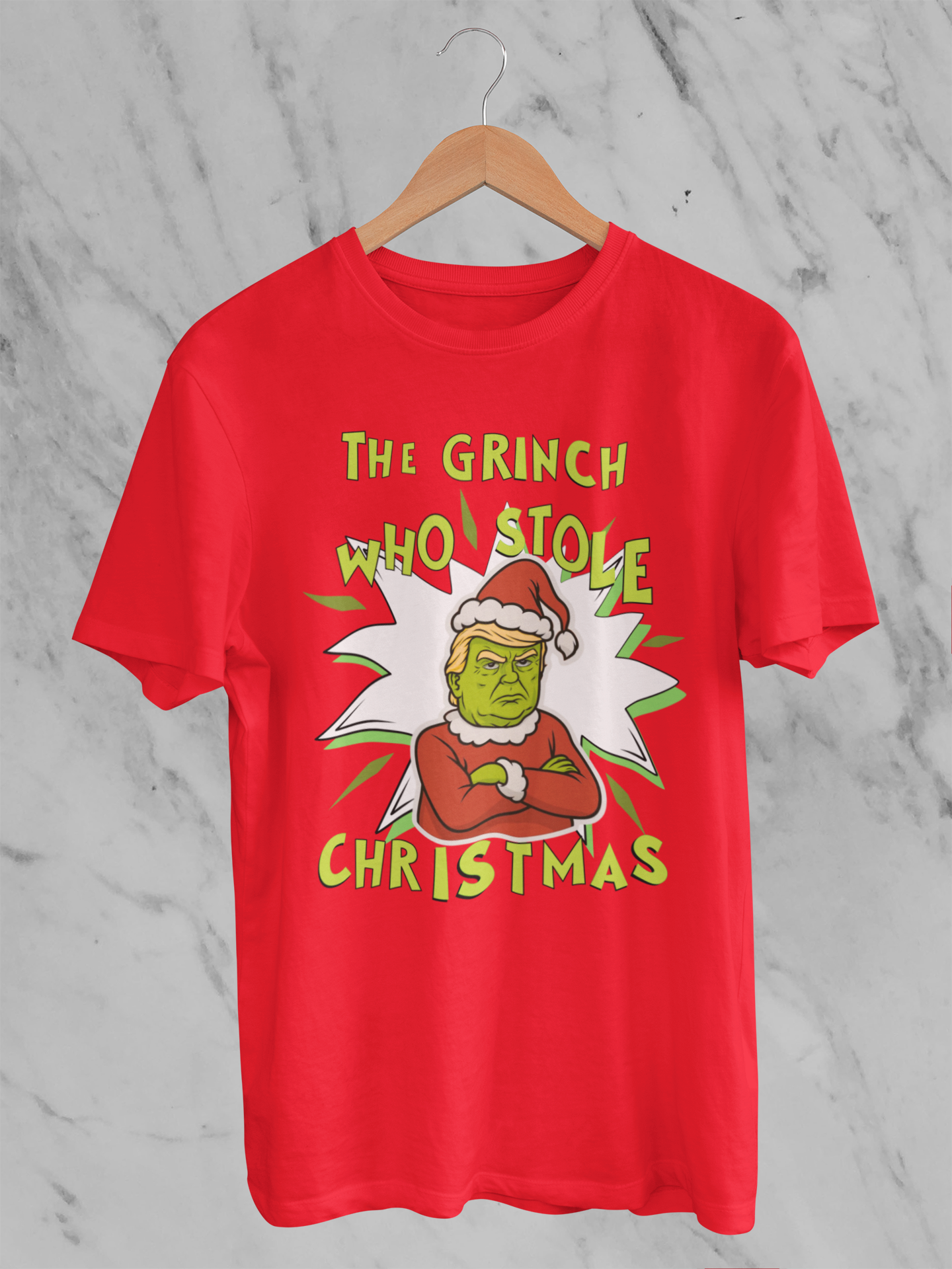 Trump Grinch Sweater, Funny Grinchmas Xmas Sweatshirt, Anti Trump Holiday Shirt, Ugly Christmas Sweater