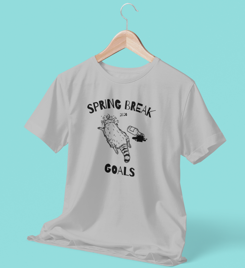 Funny Spring Break T-Shirt, Viral Drunk Raccoon Shirt