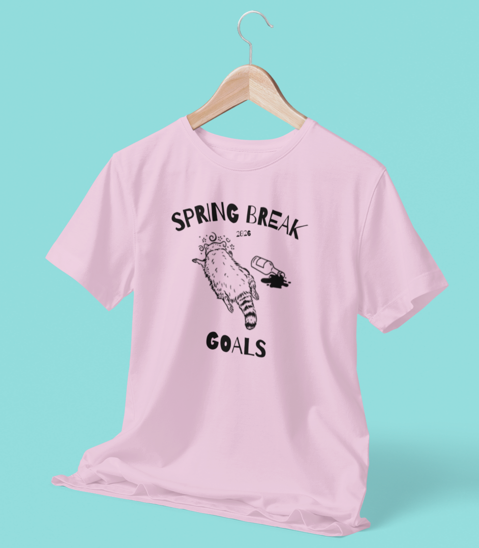 Funny Spring Break T-Shirt, Viral Drunk Raccoon Shirt