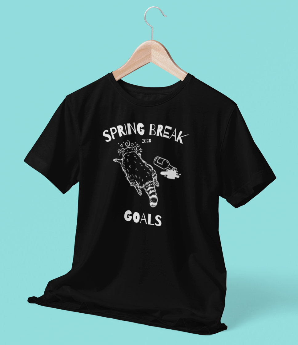 Funny Spring Break T-Shirt, Viral Drunk Raccoon Shirt