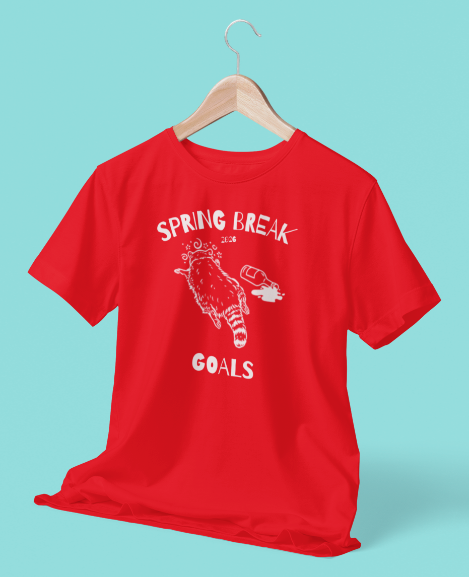 Funny Spring Break T-Shirt, Viral Drunk Raccoon Shirt