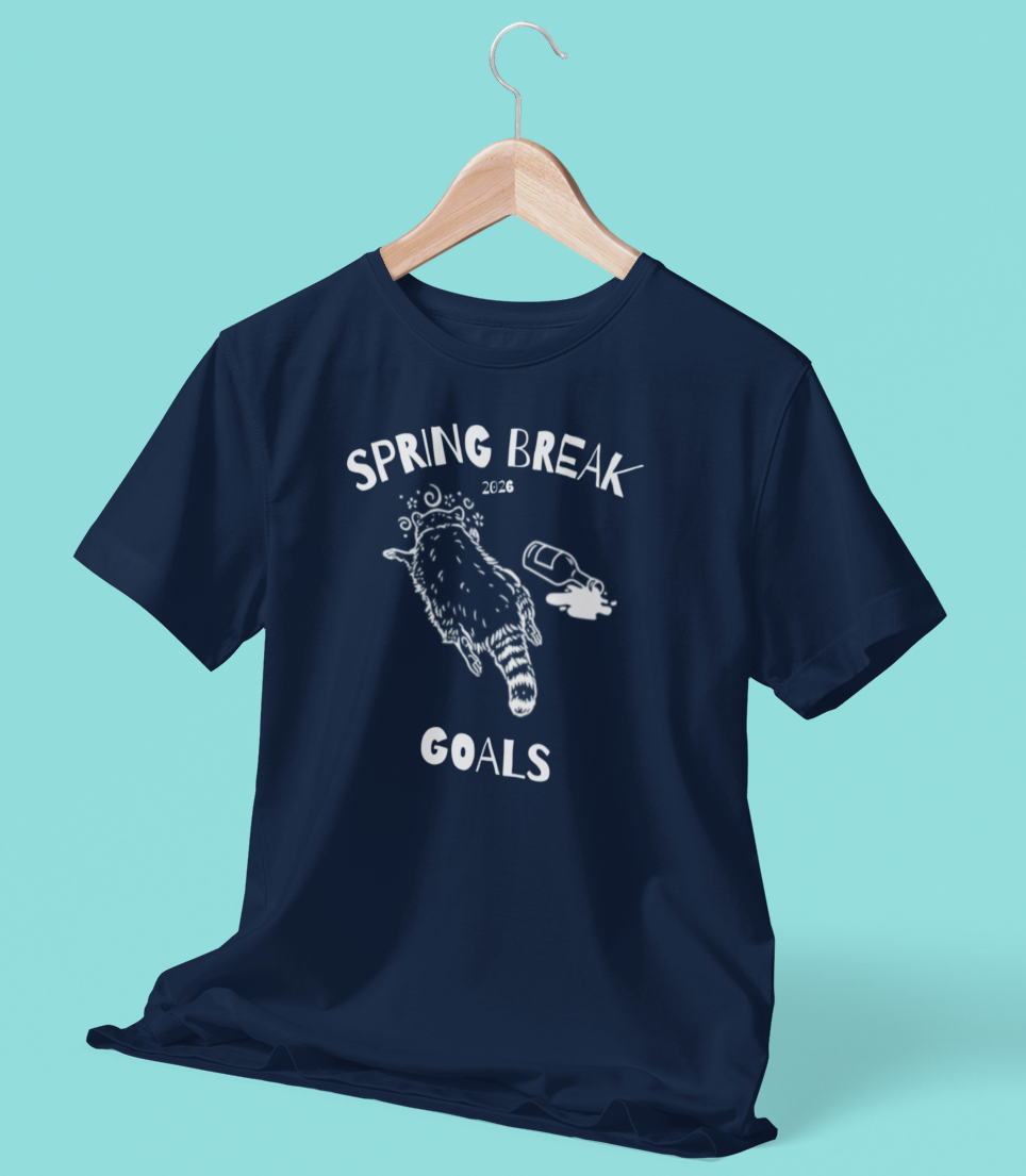 Funny Spring Break T-Shirt, Viral Drunk Raccoon Shirt