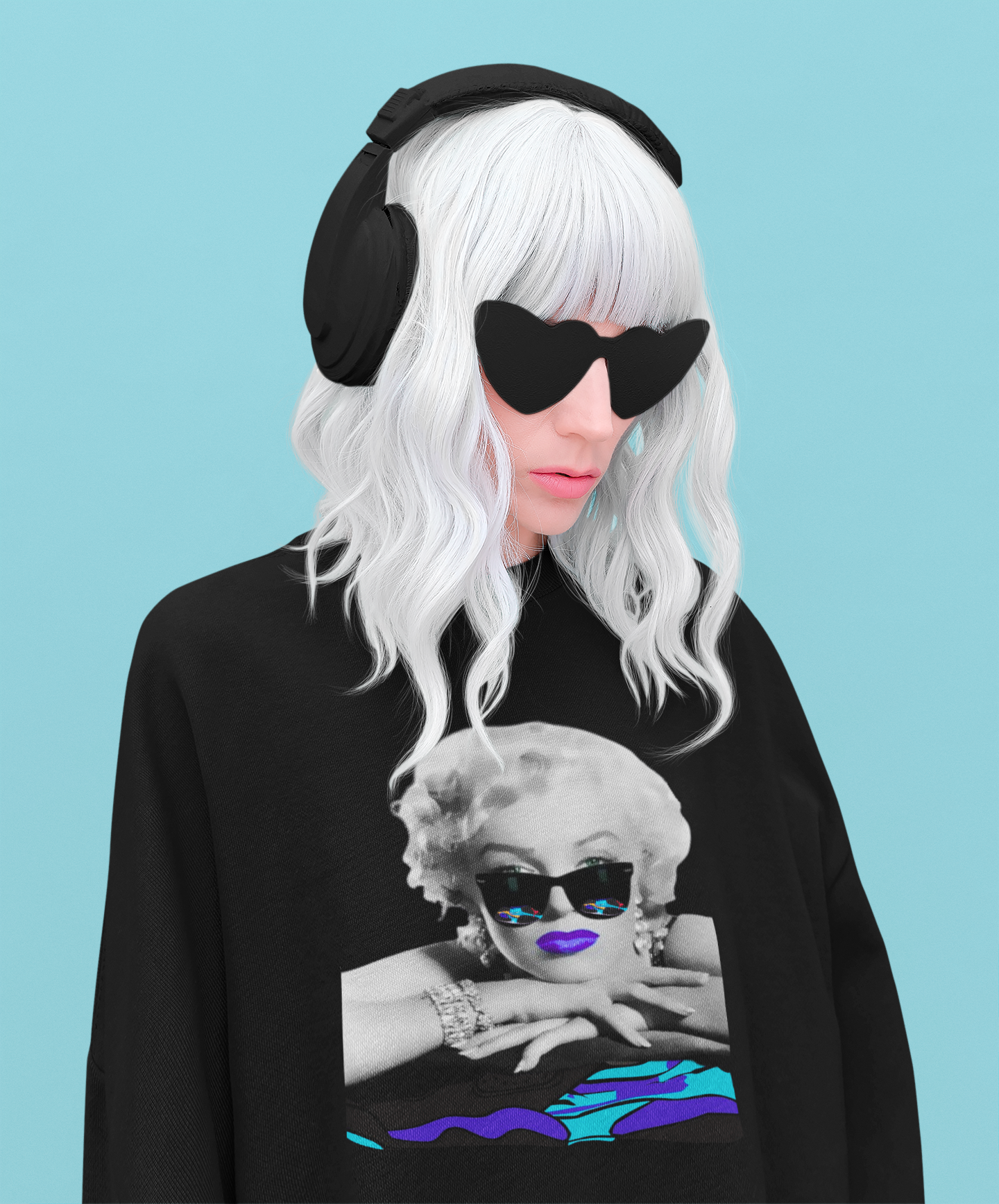 Aqua Marilyn Monroe Shirt, Matches Aqua 8 Sneakers