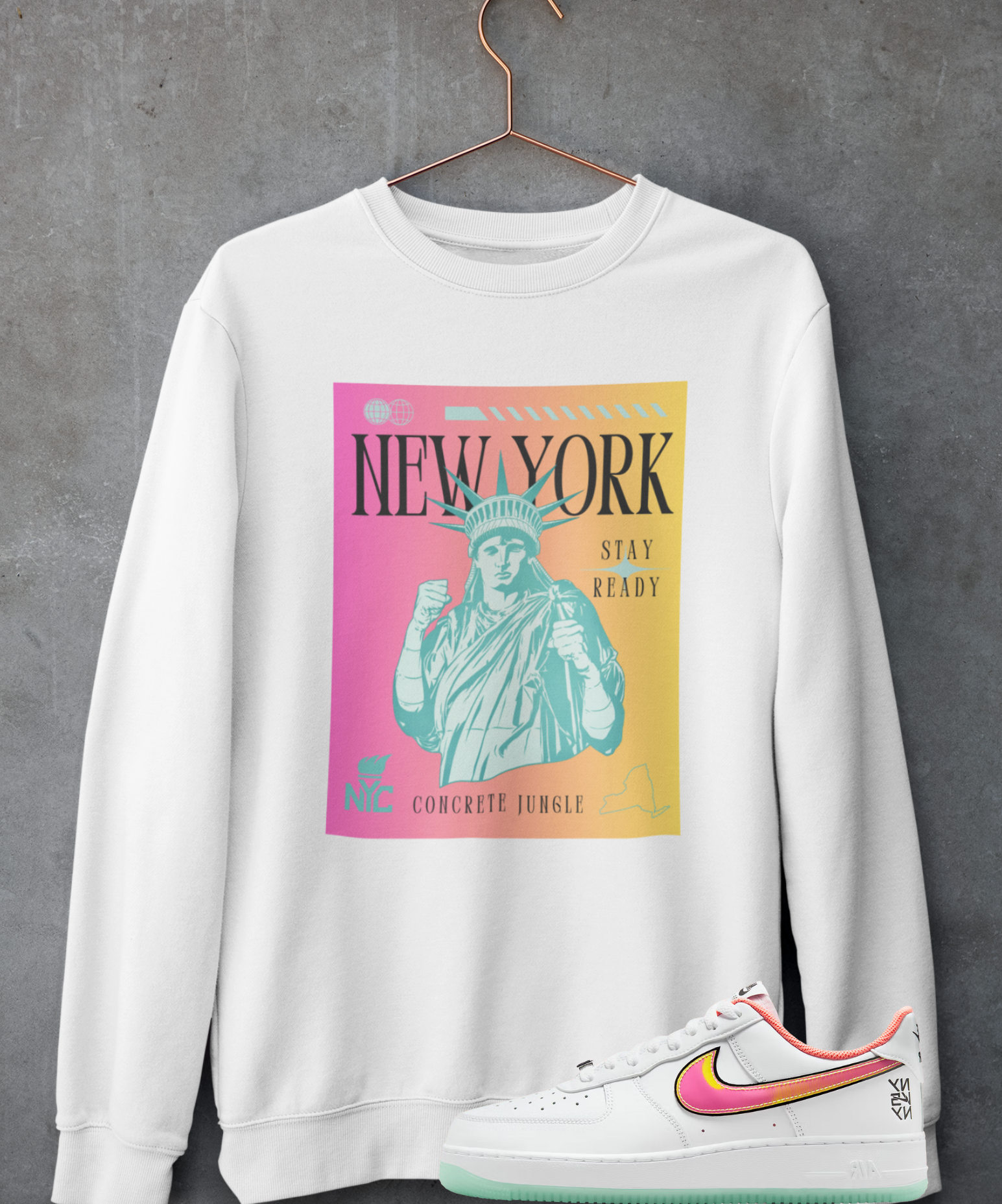 New York Shirt, Matches NY Uptown Sneakers