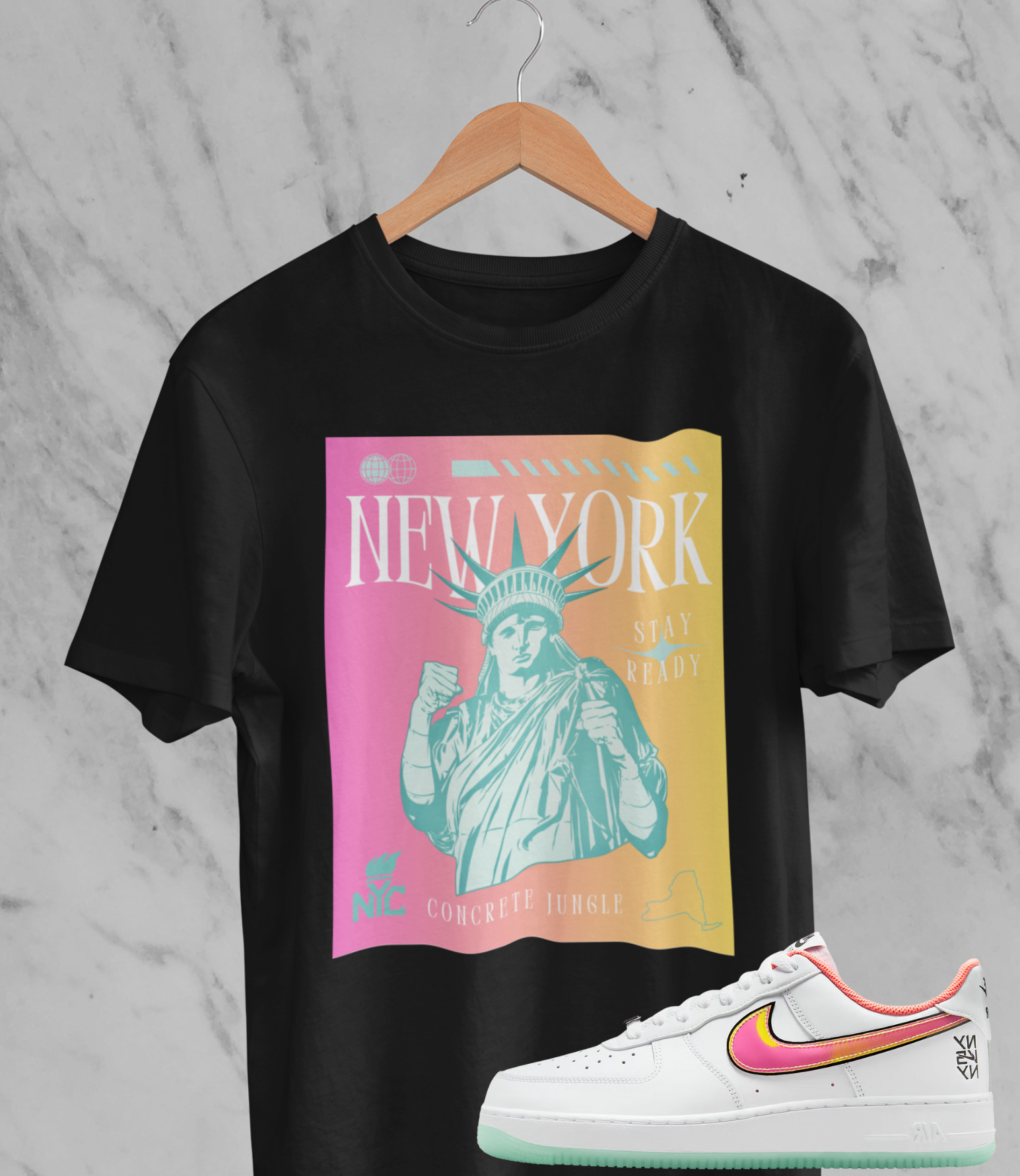 New York Shirt, Matches NY Uptown Sneakers